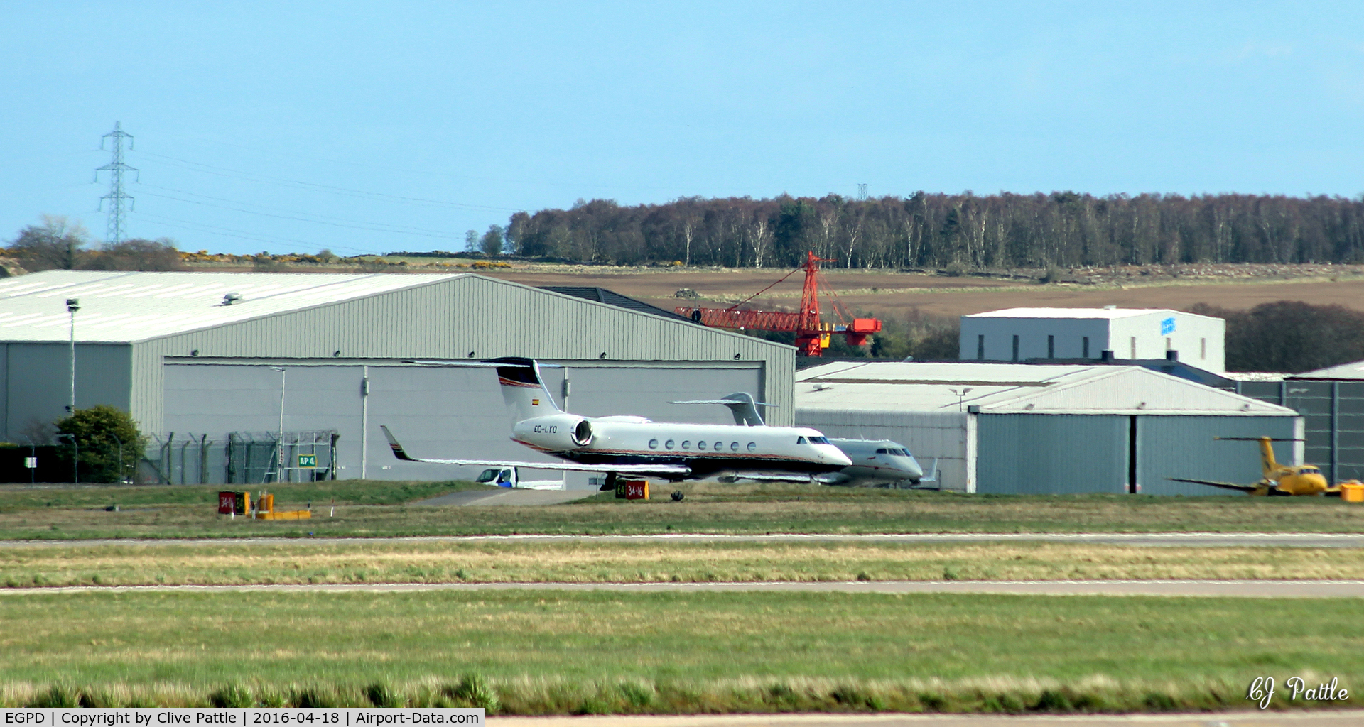 Aberdeen Airport, Aberdeen, Scotland United Kingdom (EGPD) - GA area on east side at Aberdeen EGPD