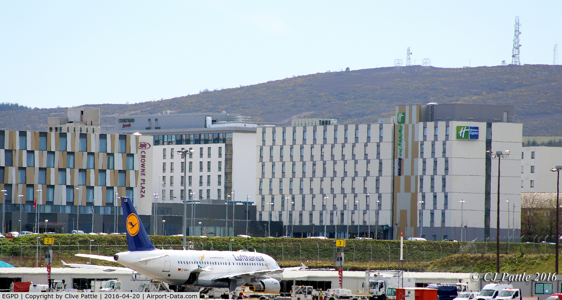 Aberdeen Airport, Aberdeen, Scotland United Kingdom (EGPD) - Terminal view at Aberdeen EGPD