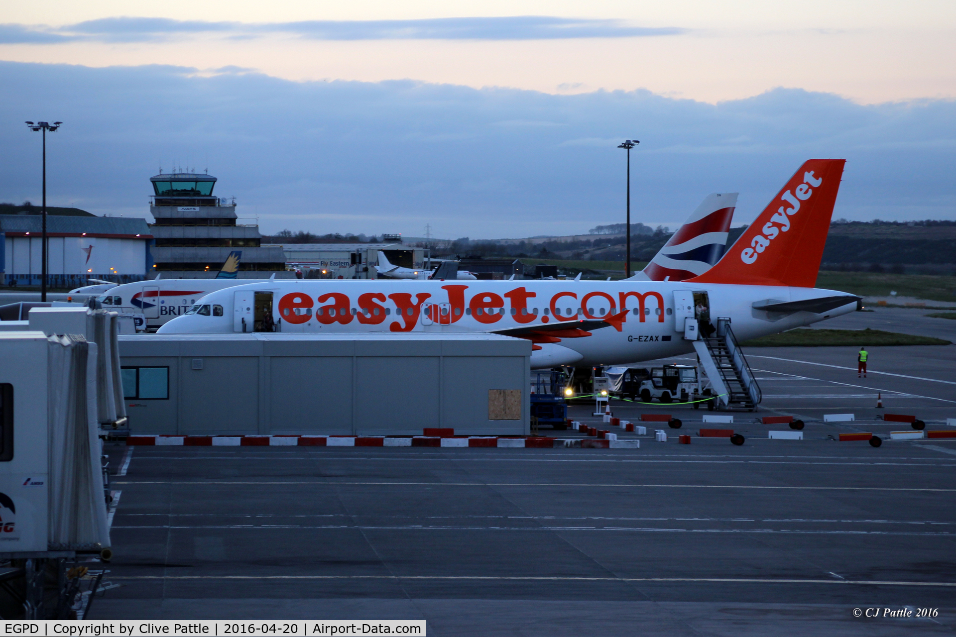 Aberdeen Airport, Aberdeen, Scotland United Kingdom (EGPD) - Gates and gantries at Aberdeen EGPD