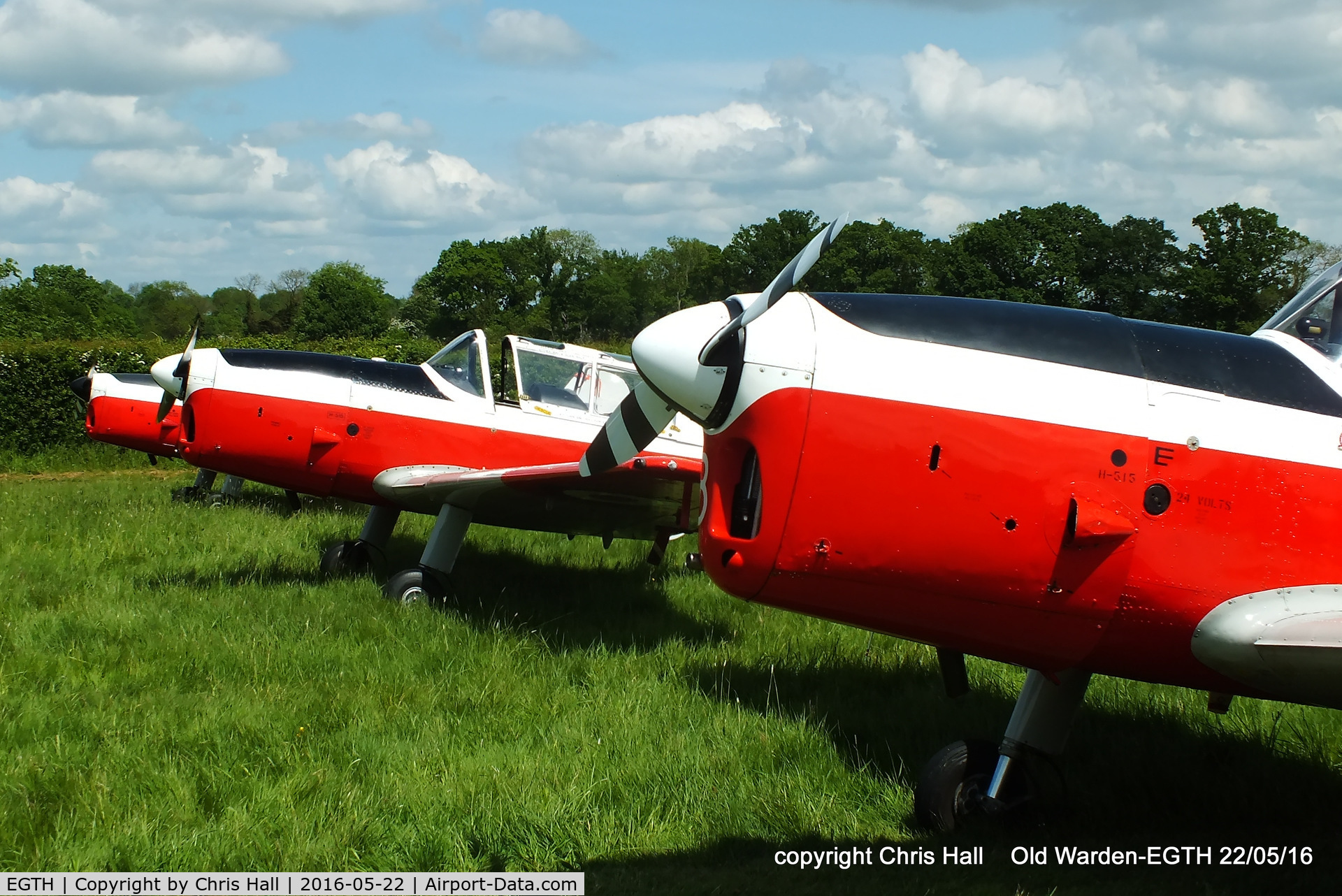 EGTH Airport - 70th Anniversary of the first flight of the de Havilland Chipmunk  Fly-In at Old Warden