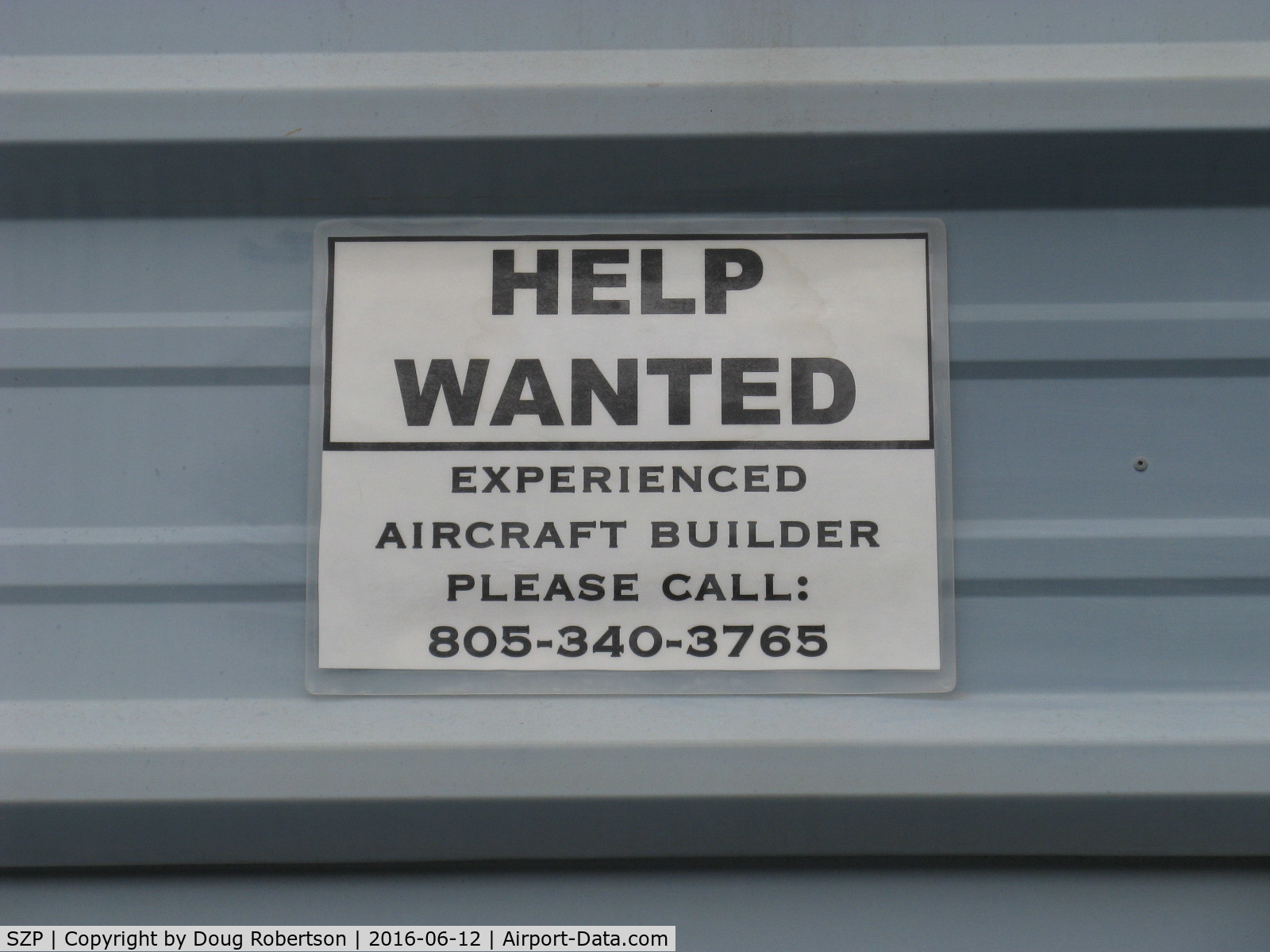 Santa Paula Airport (SZP) - HELP WANTED-Posted on Experimental aircraft build/rebuild/completion huge equipped Work Hangar