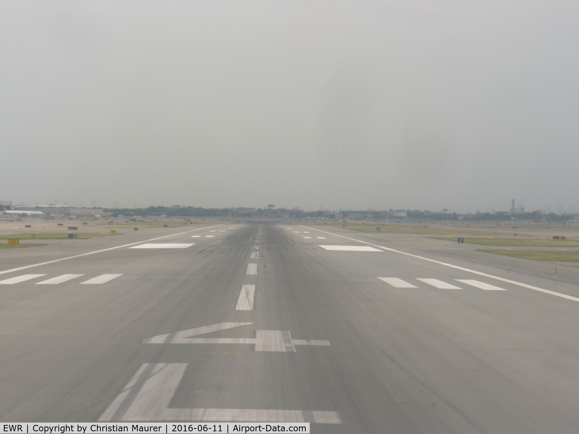Newark Liberty International Airport (EWR) - Taken from N674UA A Boeing 767-322