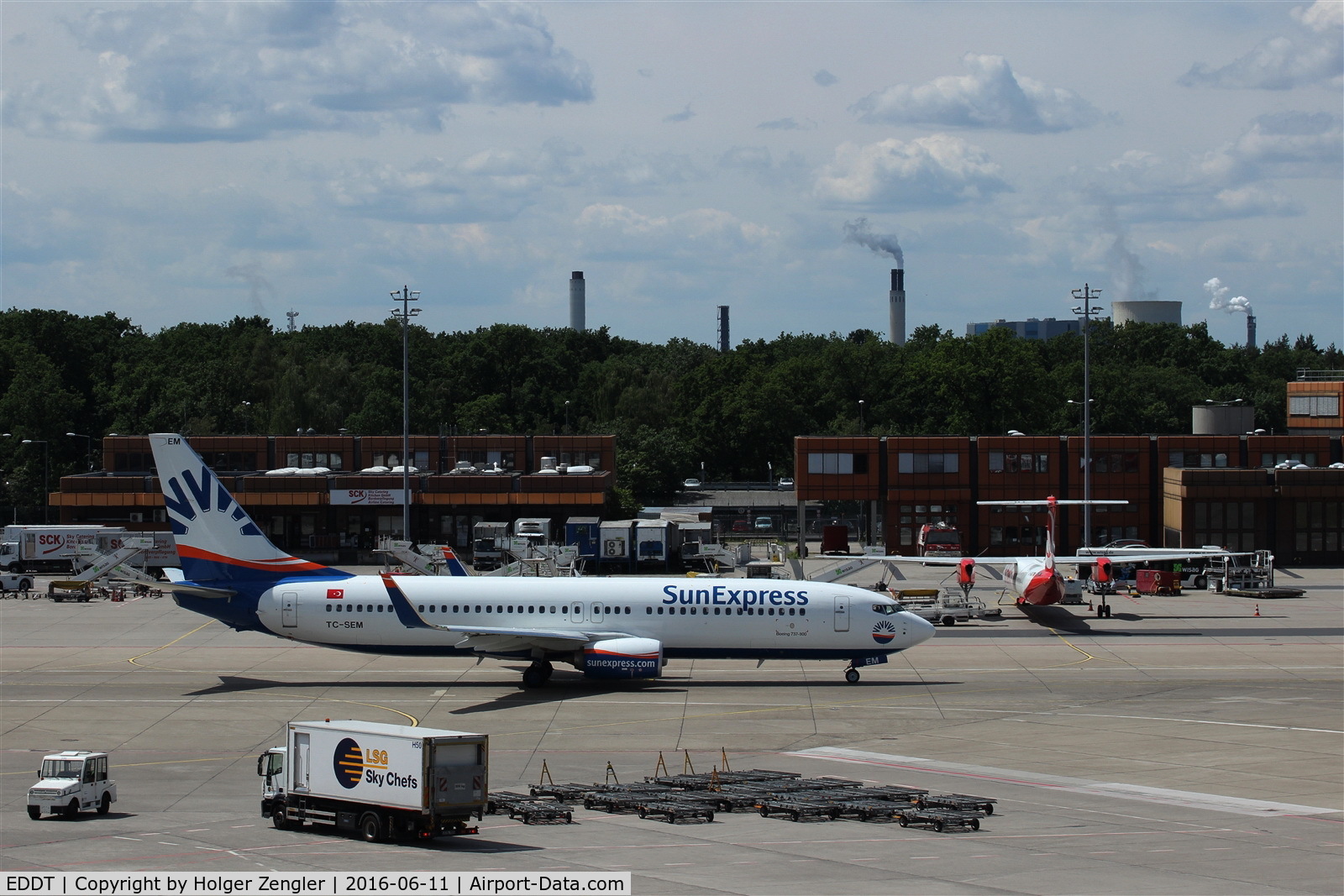 Tegel International Airport (closing in 2011), Berlin Germany (EDDT) - Western view from visitor´s terrace....