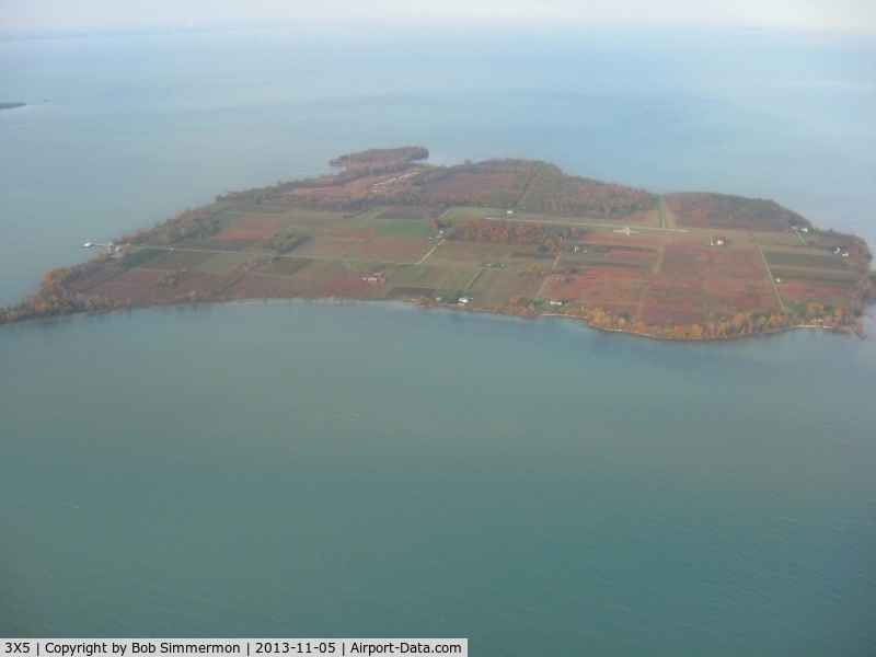 North Bass Island Airport (3X5) - Looking west on a nice fall day.