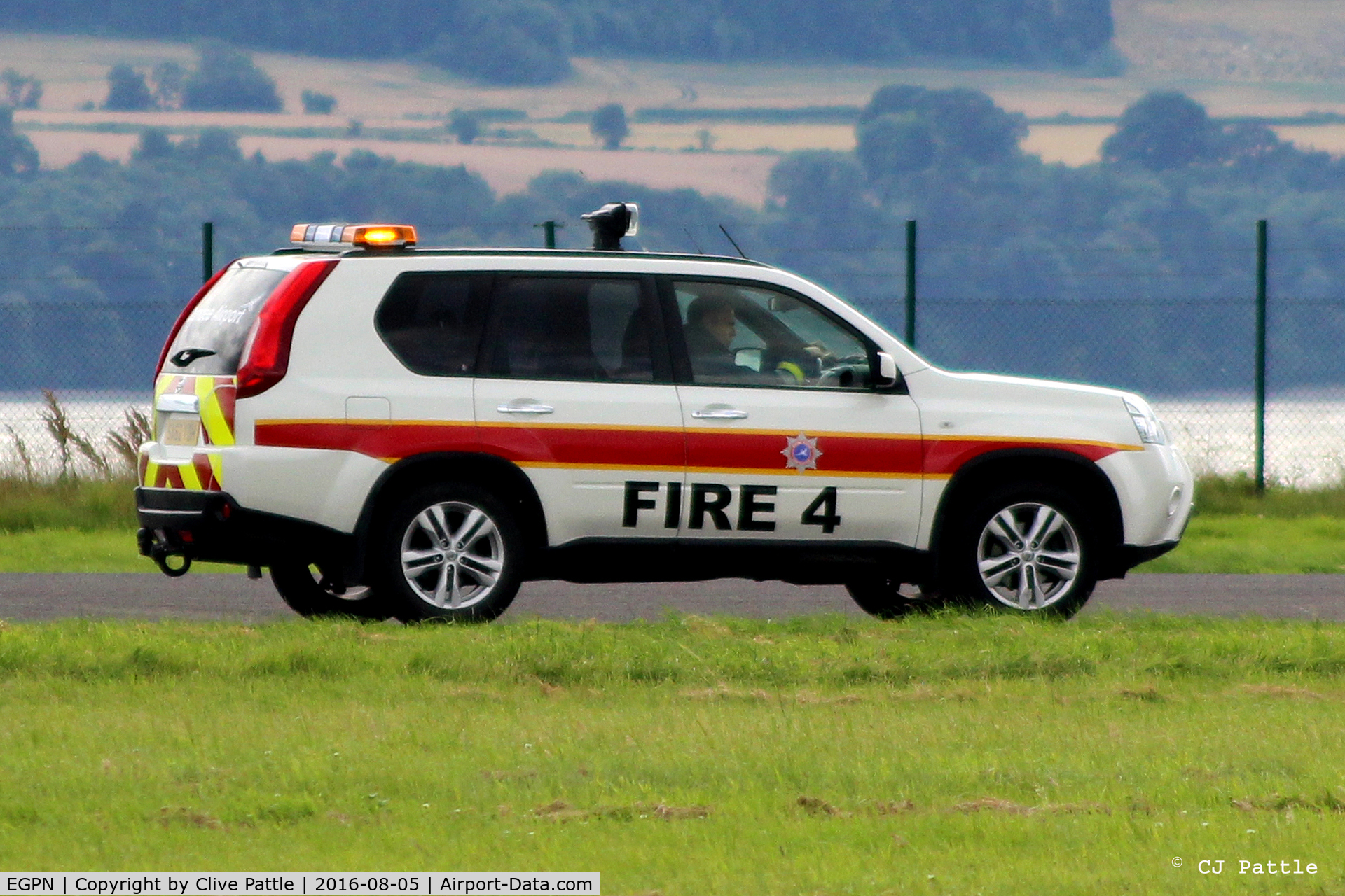 Dundee Airport, Dundee, Scotland United Kingdom (EGPN) - Fire 4 on patrol at Dundee Riverside EGPN
