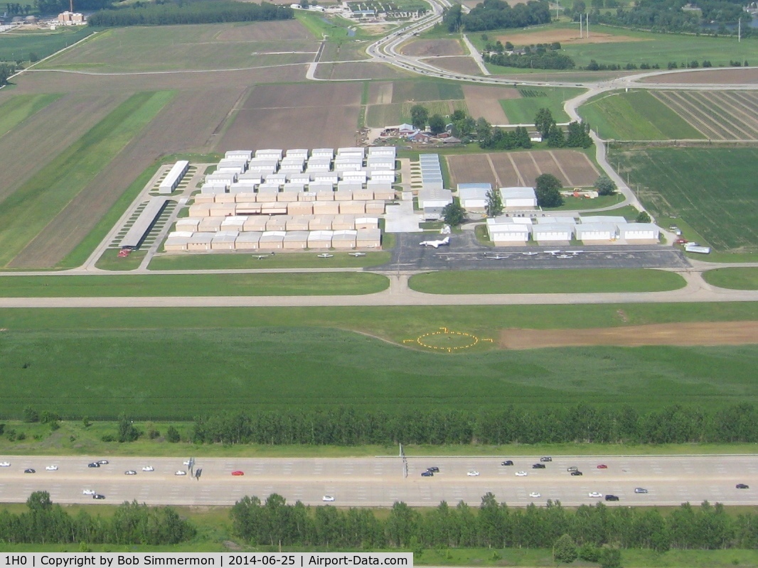 Creve Coeur Airport (1H0) - View of the hangers and facility