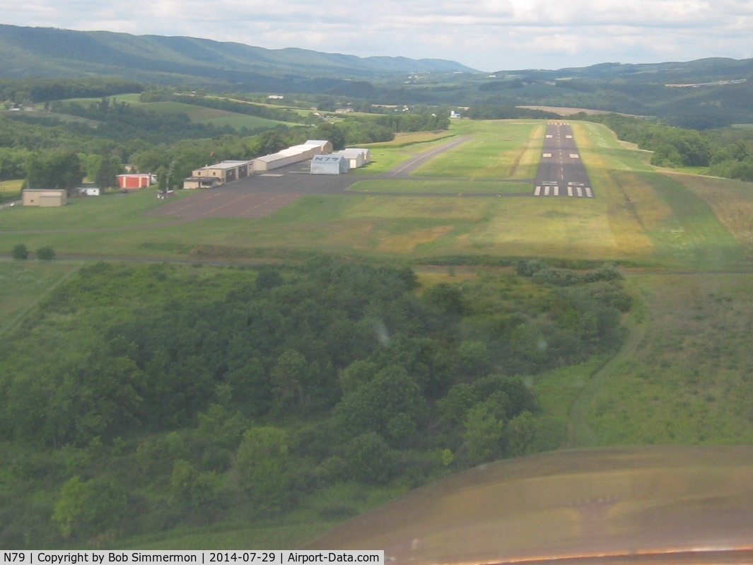 Northumberland County Airport (N79) - Final approach for 26