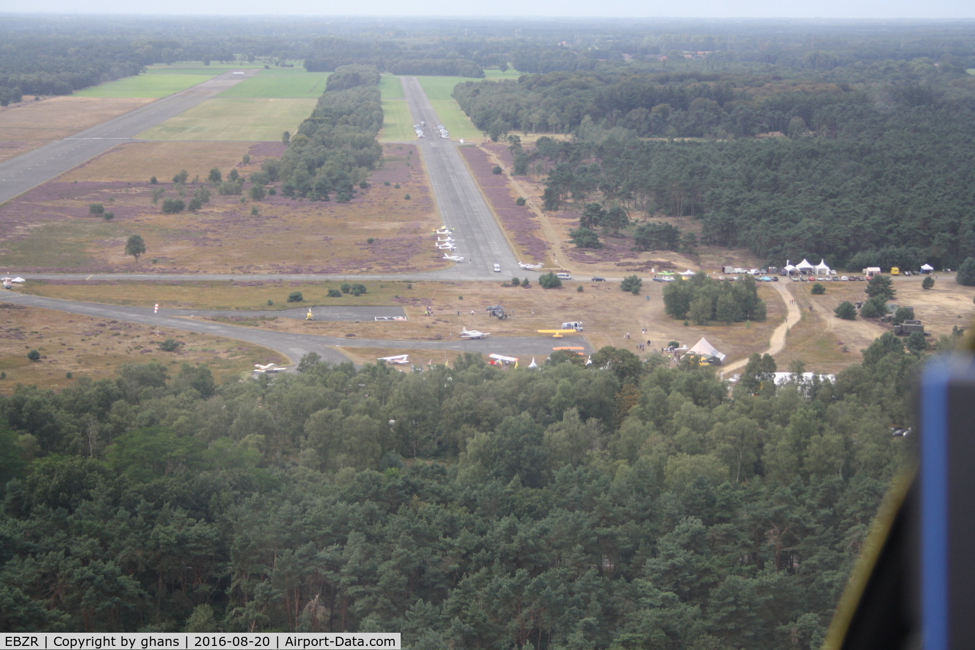 Oostmalle AB Airport, Zoersel Belgium (EBZR) - Taken from helicopter OO-HCA