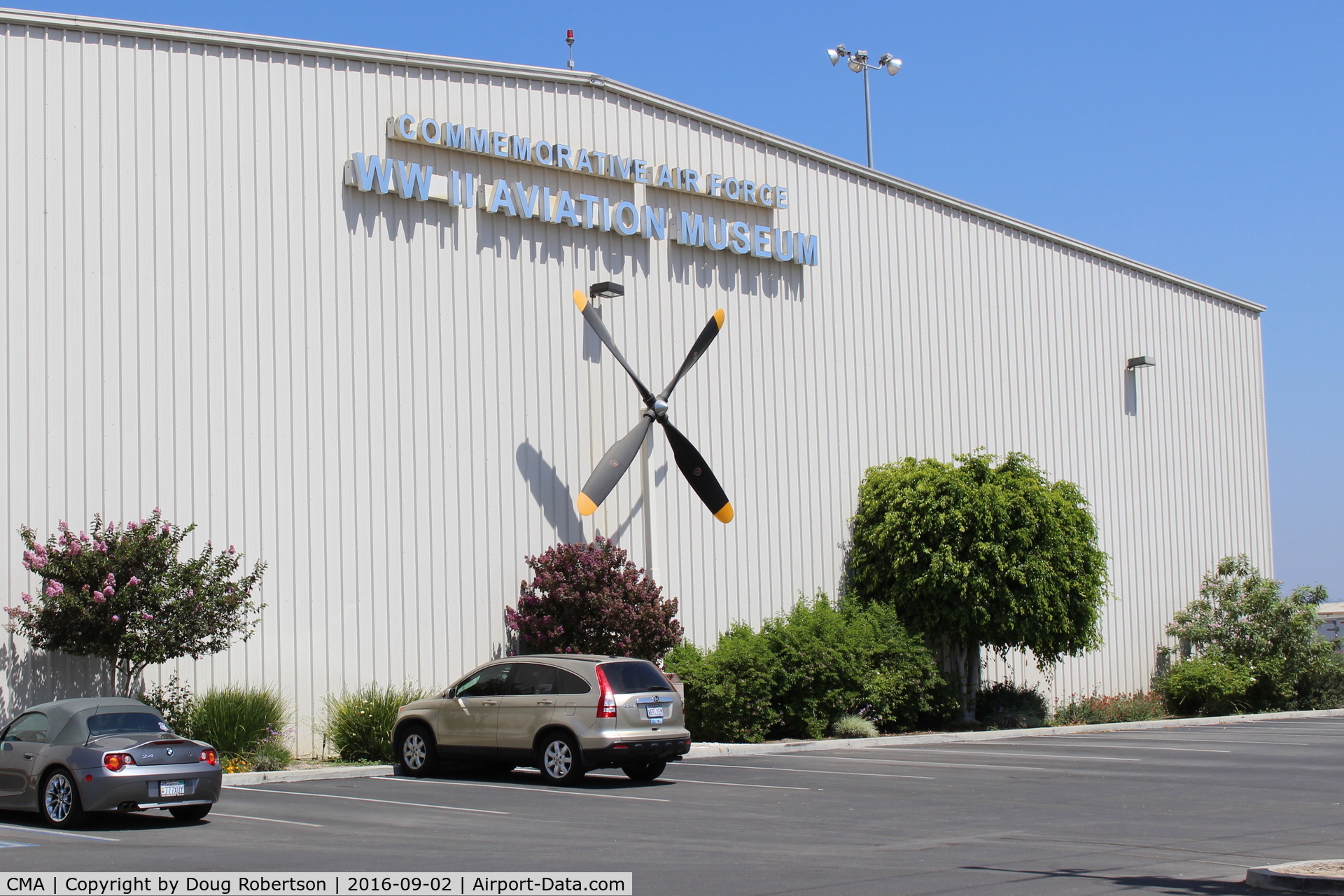 Camarillo Airport (CMA) - Commemorative Air Force-Southern California Wing-their Museum and Store Hangar. Propeller is from a C-130, so told.