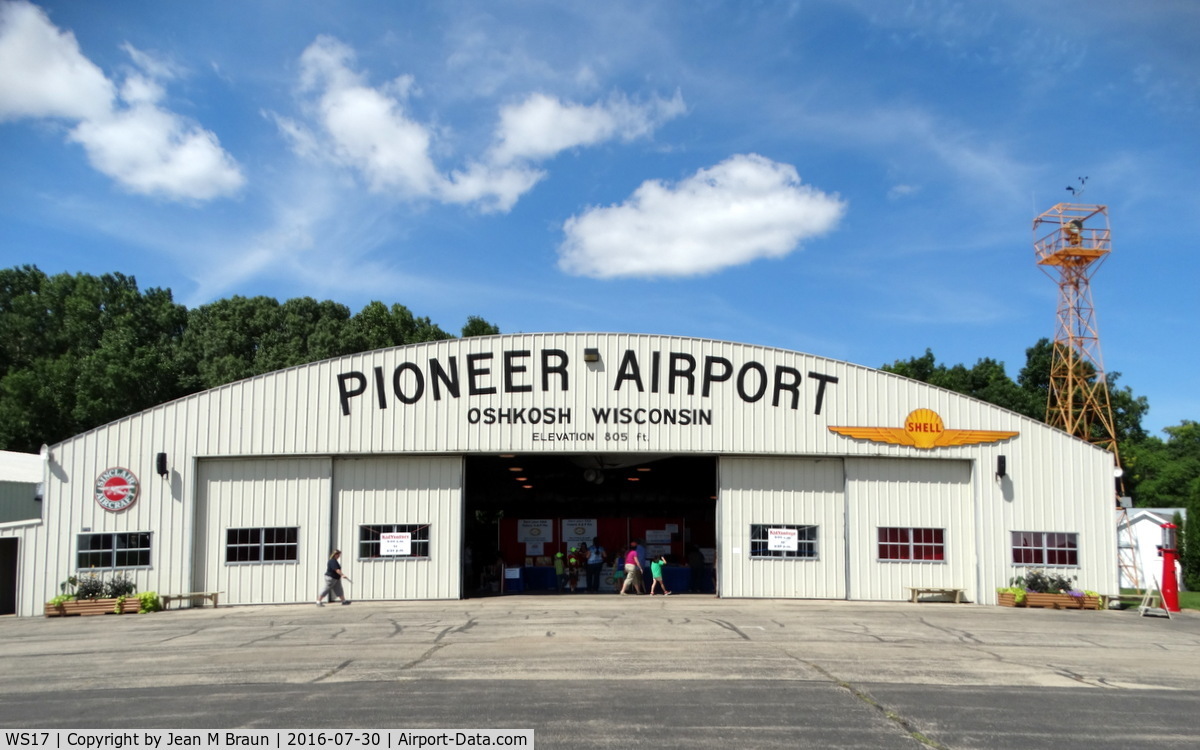 Pioneer Airport (WS17) - The whole airport is built to look like a 1930s period airfield. Privately owned for general aviation use, also home of the EAA AirVenture Museum.