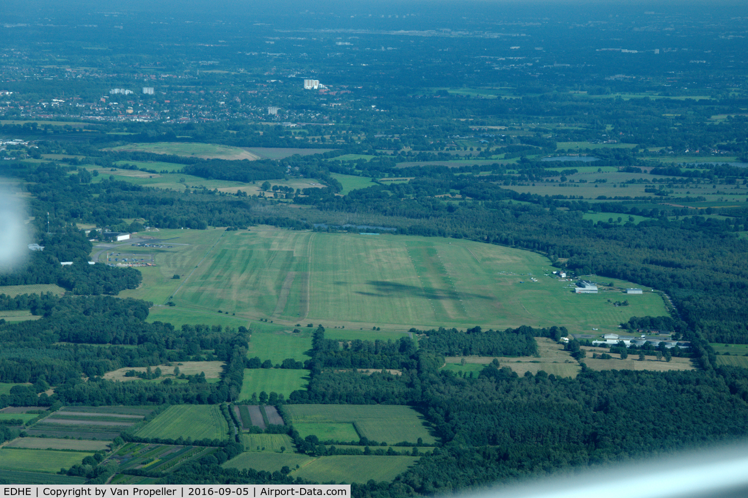 Uetersen Airport, Heist Germany (EDHE) - Uetersen airfield seen from the west