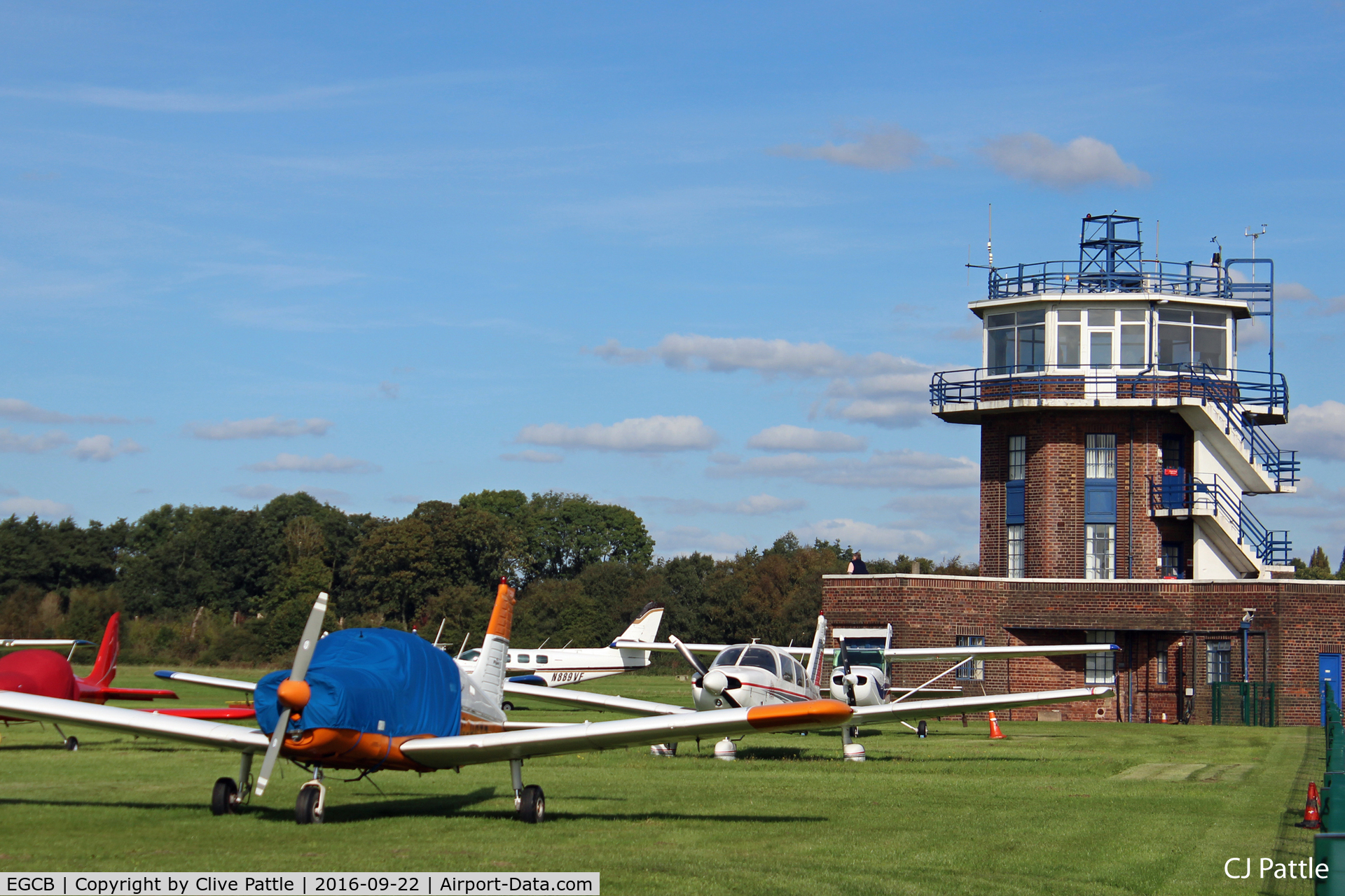 City Airport Manchester, Manchester, England United Kingdom (EGCB) - Tower and GA park at Manchester City Airport, Barton EGCB