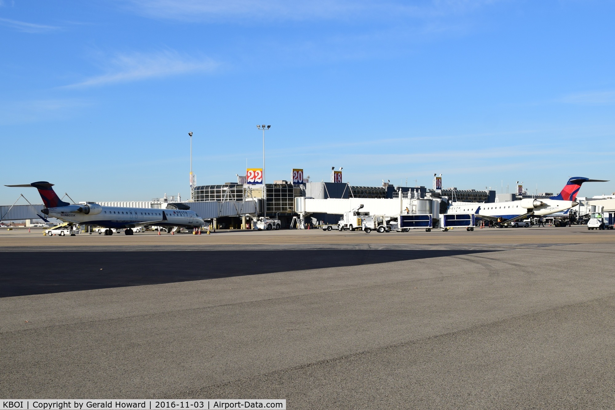 Boise Air Terminal/gowen Fld Airport (BOI) - East end of Concourse B.
