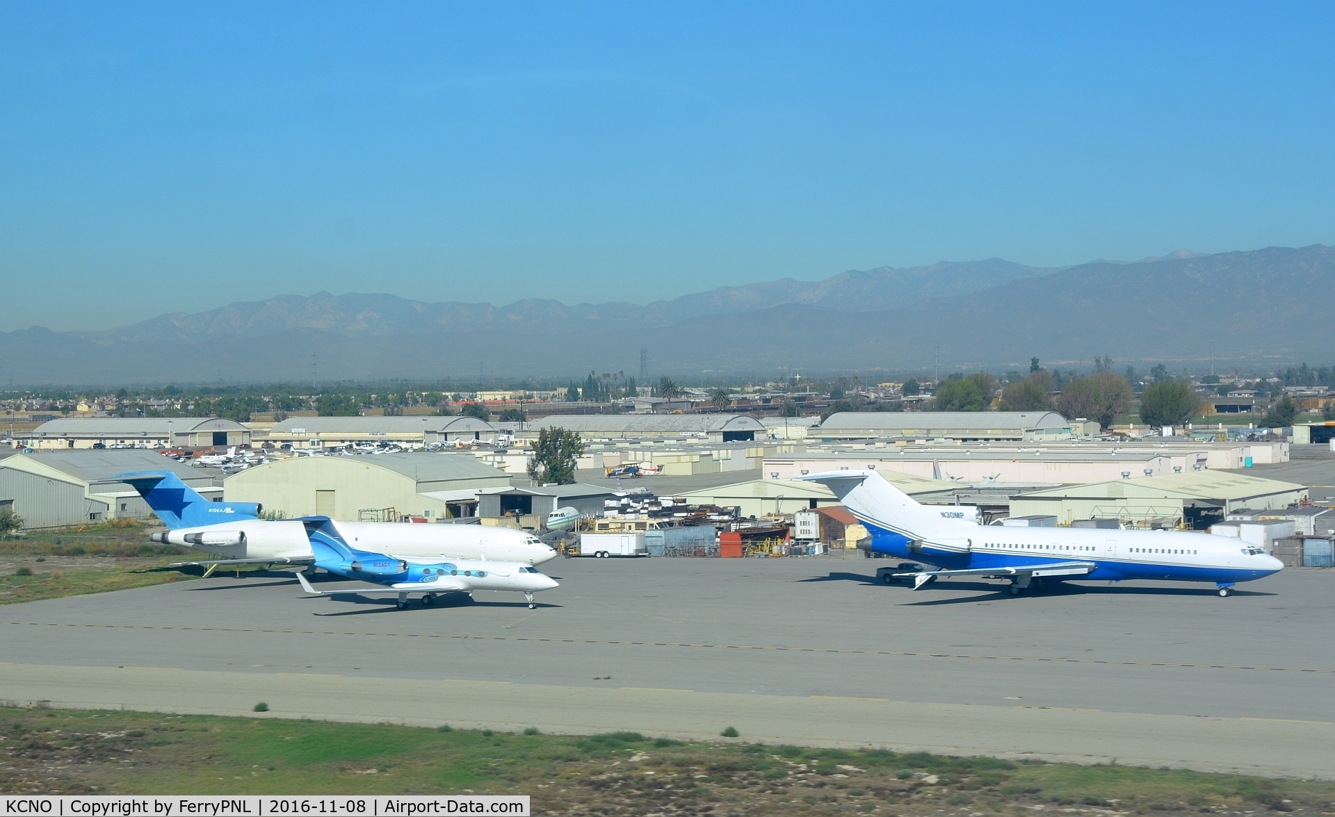 Chino Airport (CNO) - View over CNO as we depart.