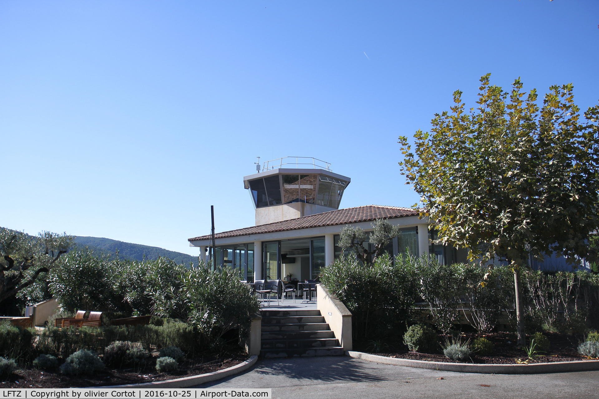 La Mole Airport, La Mole France (LFTZ) - small control tower for a small airport