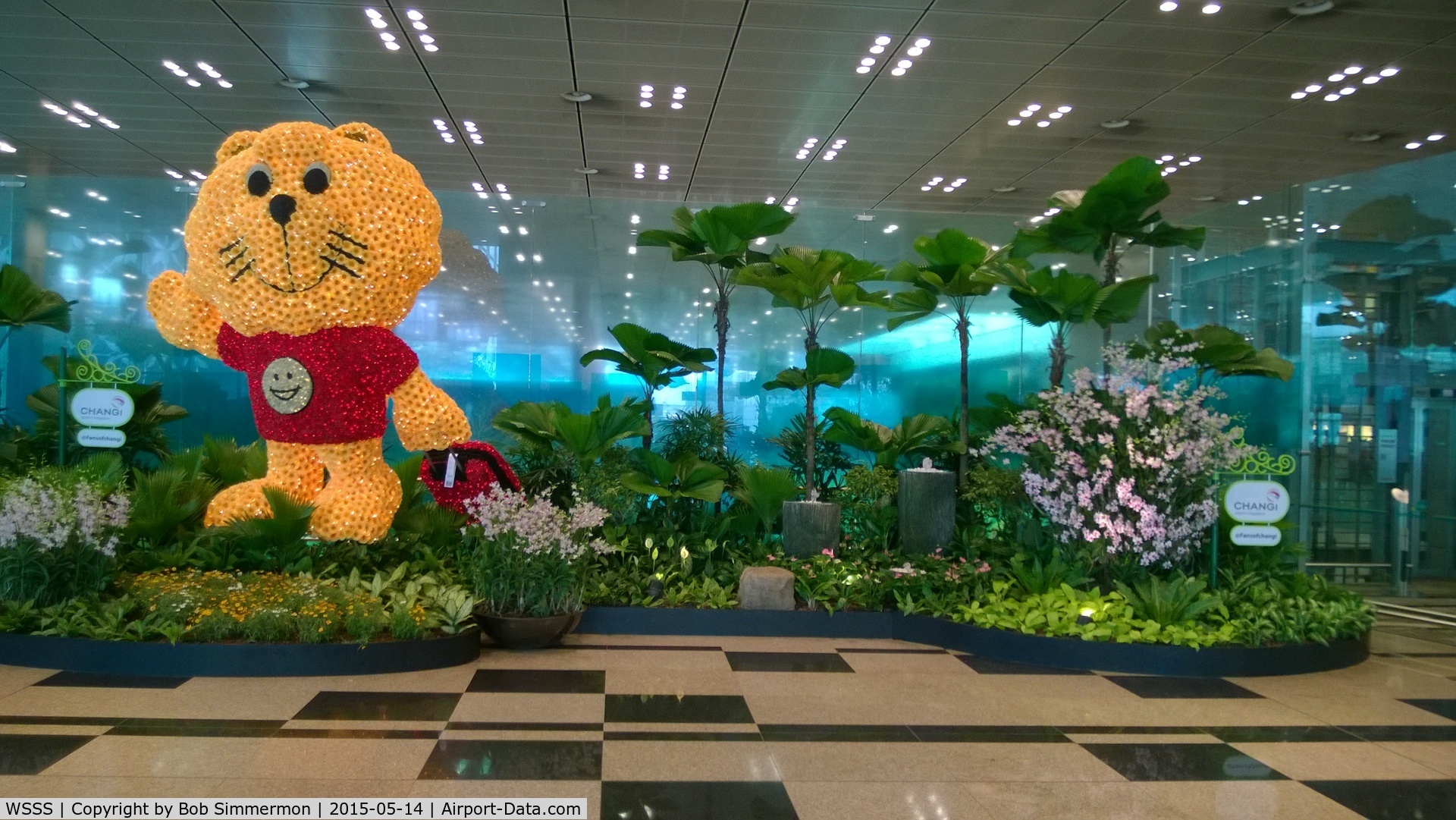 Singapore Changi Airport, Changi Singapore (WSSS) - Inside one of the world's most beautiful airports.
