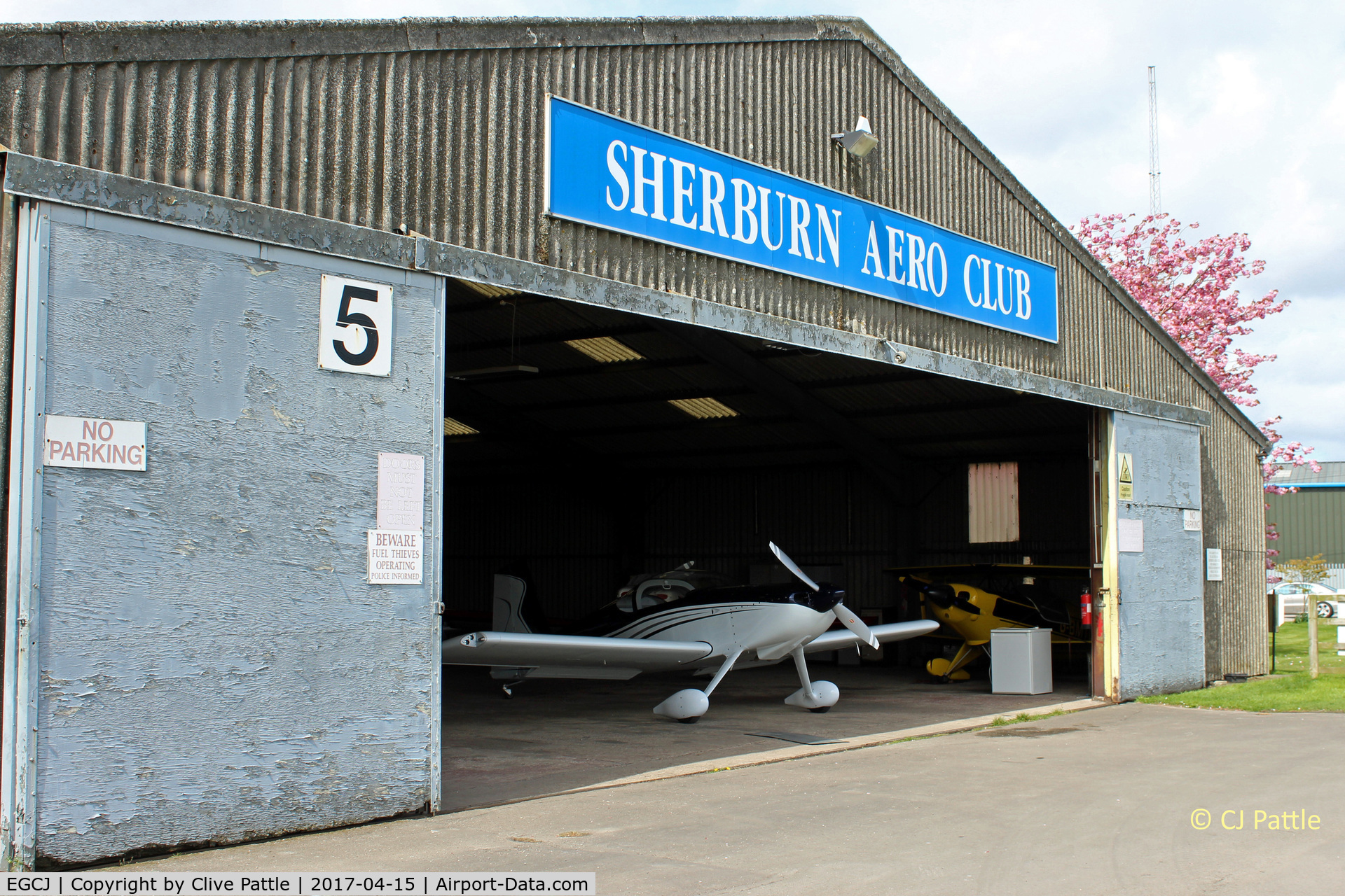 Sherburn-in-Elmet Airfield Airport, Sherburn-in-Elmet, England United Kingdom (EGCJ) - Hangar view at the GA airfield at Sherburn-in-Elmet EGCJ