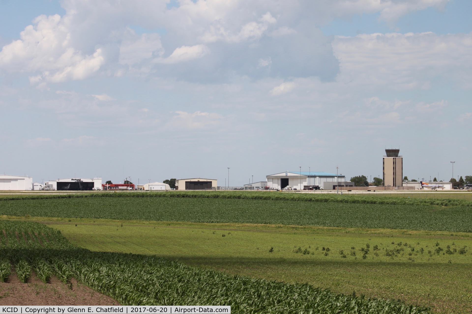 The Eastern Iowa Airport (CID) - Photographed from Walford Road, running the south border of the airport.