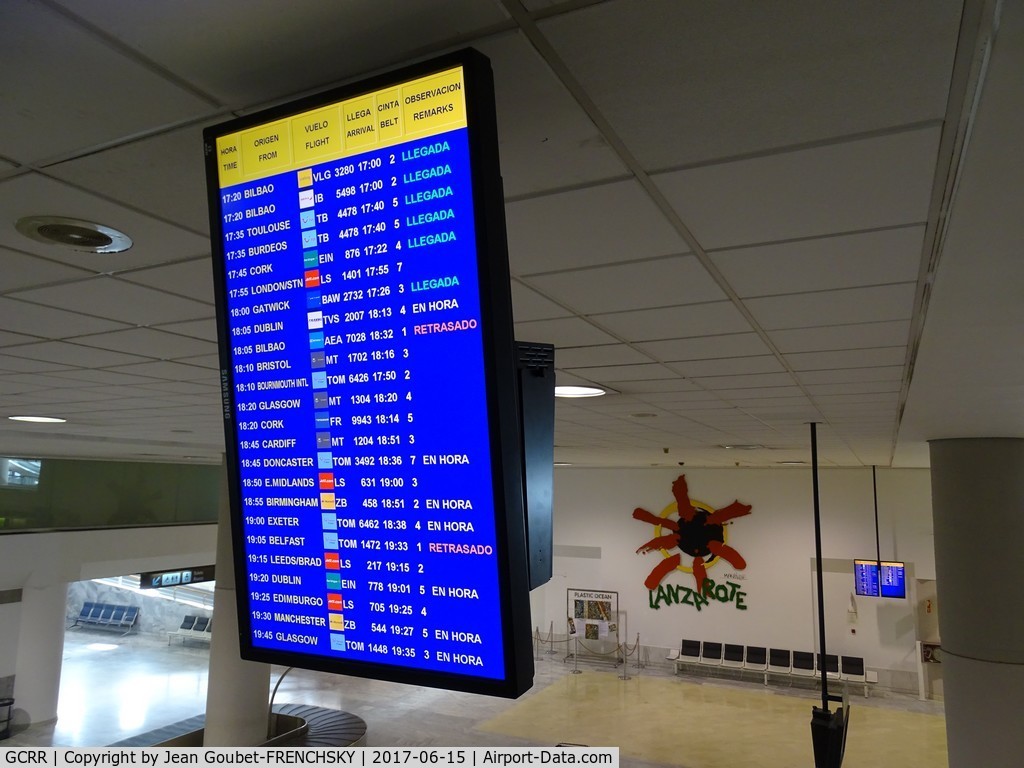 Arrecife Airport (Lanzarote Airport), Arrecife Spain (GCRR) - Arrecife airport, arrivals