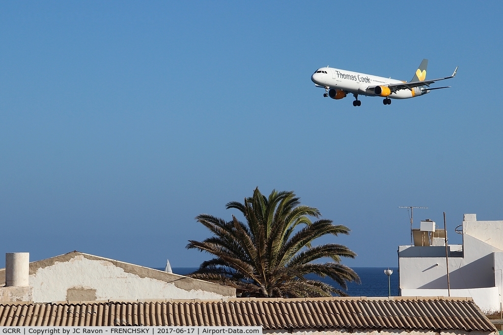 Arrecife Airport (Lanzarote Airport), Arrecife Spain (GCRR) - Thomas Cook landing ACE