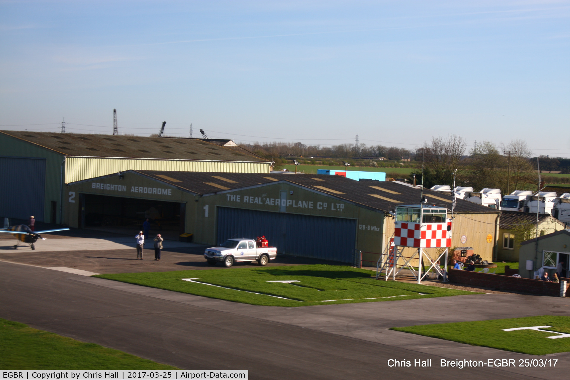 EGBR Airport - departing from Breighton in Piper PA-15 Vagabond G-BRPY