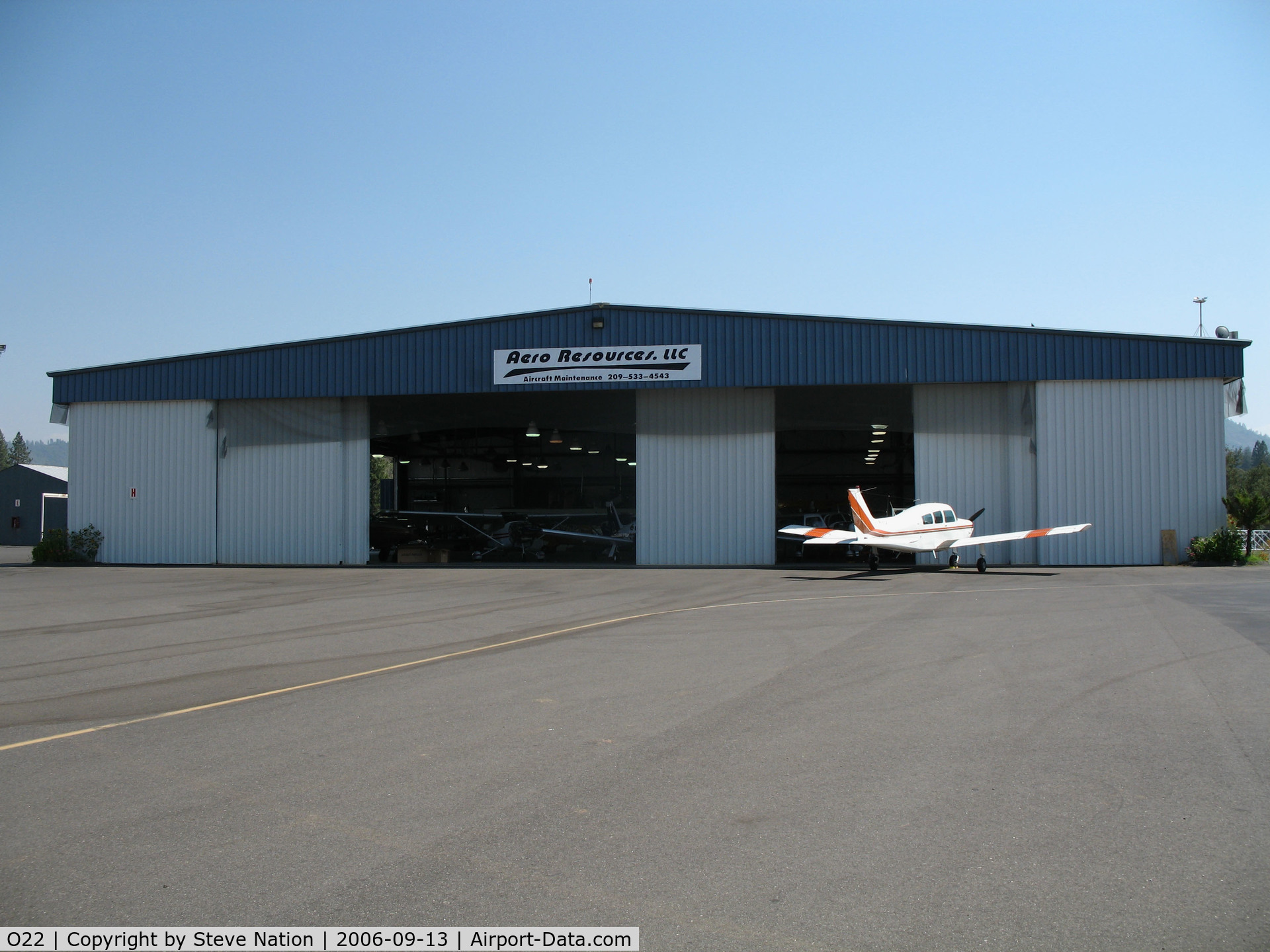 Columbia Airport (O22) - Aero Resources LLC hangar @ Columbia Airport, CA