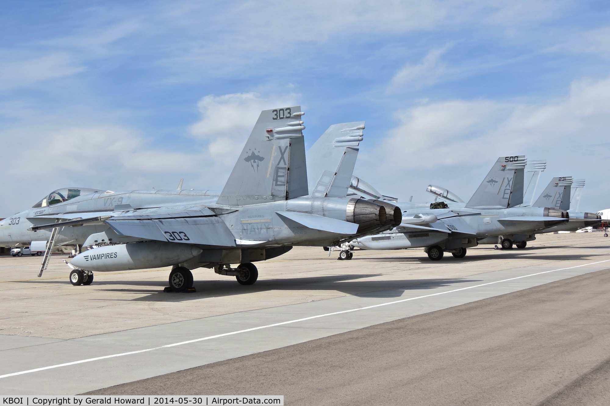 Boise Air Terminal/gowen Fld Airport (BOI) - F-18 jets from VX-9 