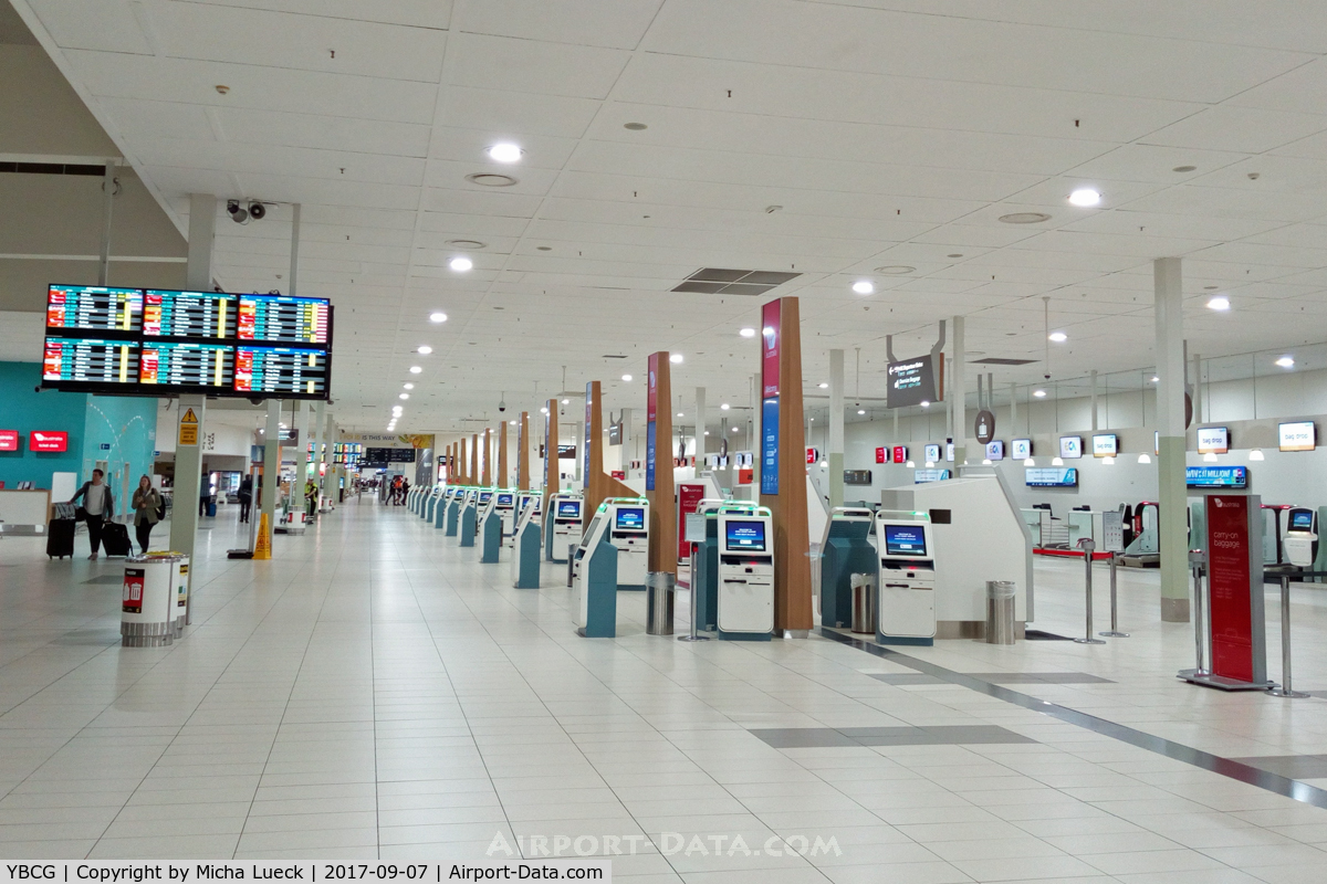 Gold Coast Airport, Coolangatta, Queensland Australia (YBCG) - Empty airport at 9:30pm