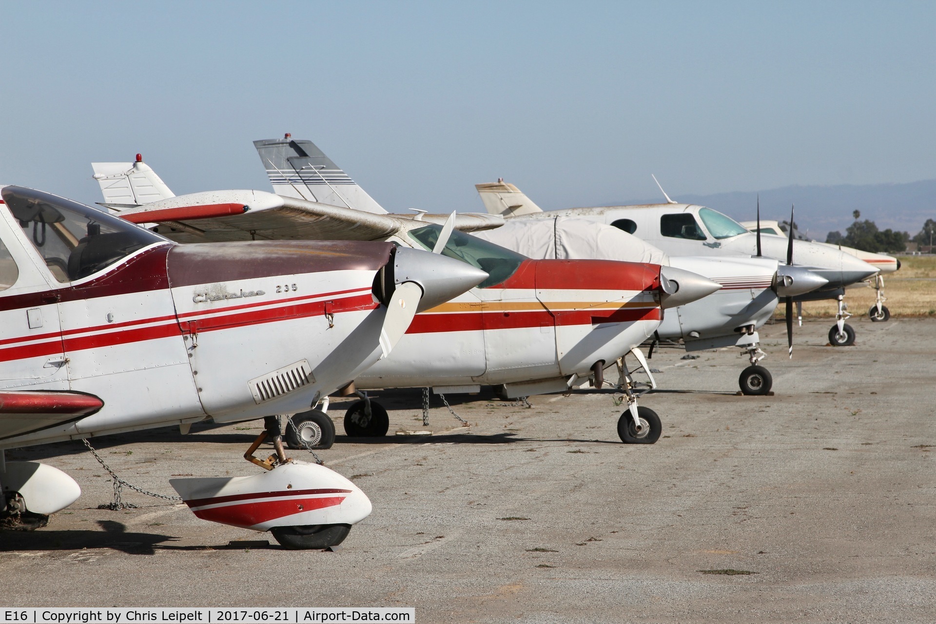 South County Arpt Of Santa Clara County Airport (E16) - Row of rotting aircraft at San Martin Airport, CA.