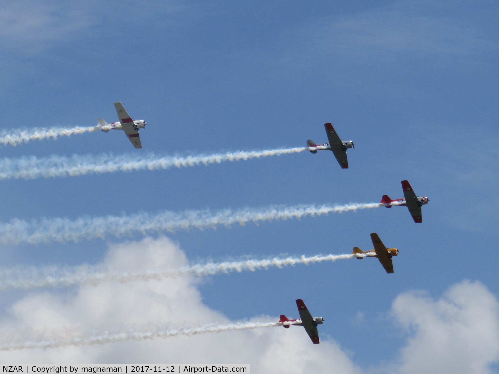 Ardmore Airport, Auckland New Zealand (NZAR) - local harvards out for show