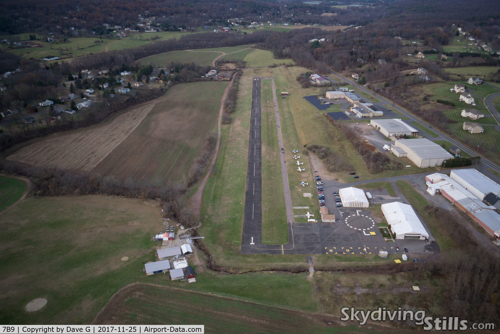 Ellington Airport (7B9) - Ellington Airport aerial.