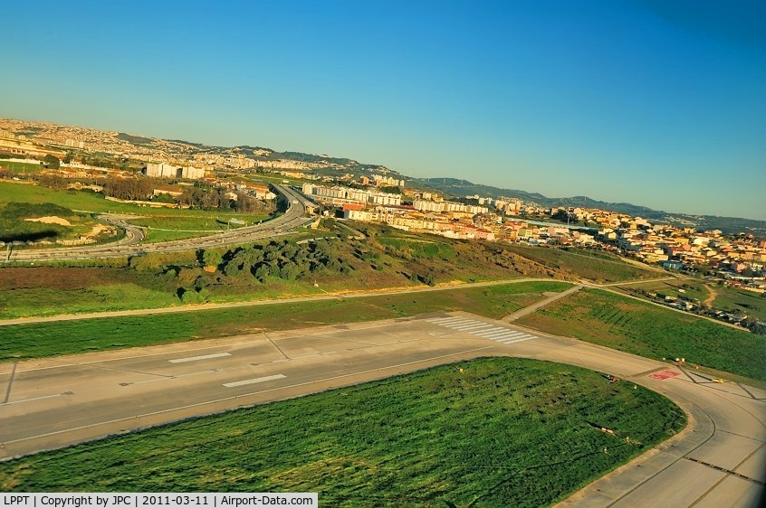 Portela Airport (Lisbon Airport), Portela, Loures (serves Lisbon) Portugal (LPPT) - The End of the Runway 35/17 
