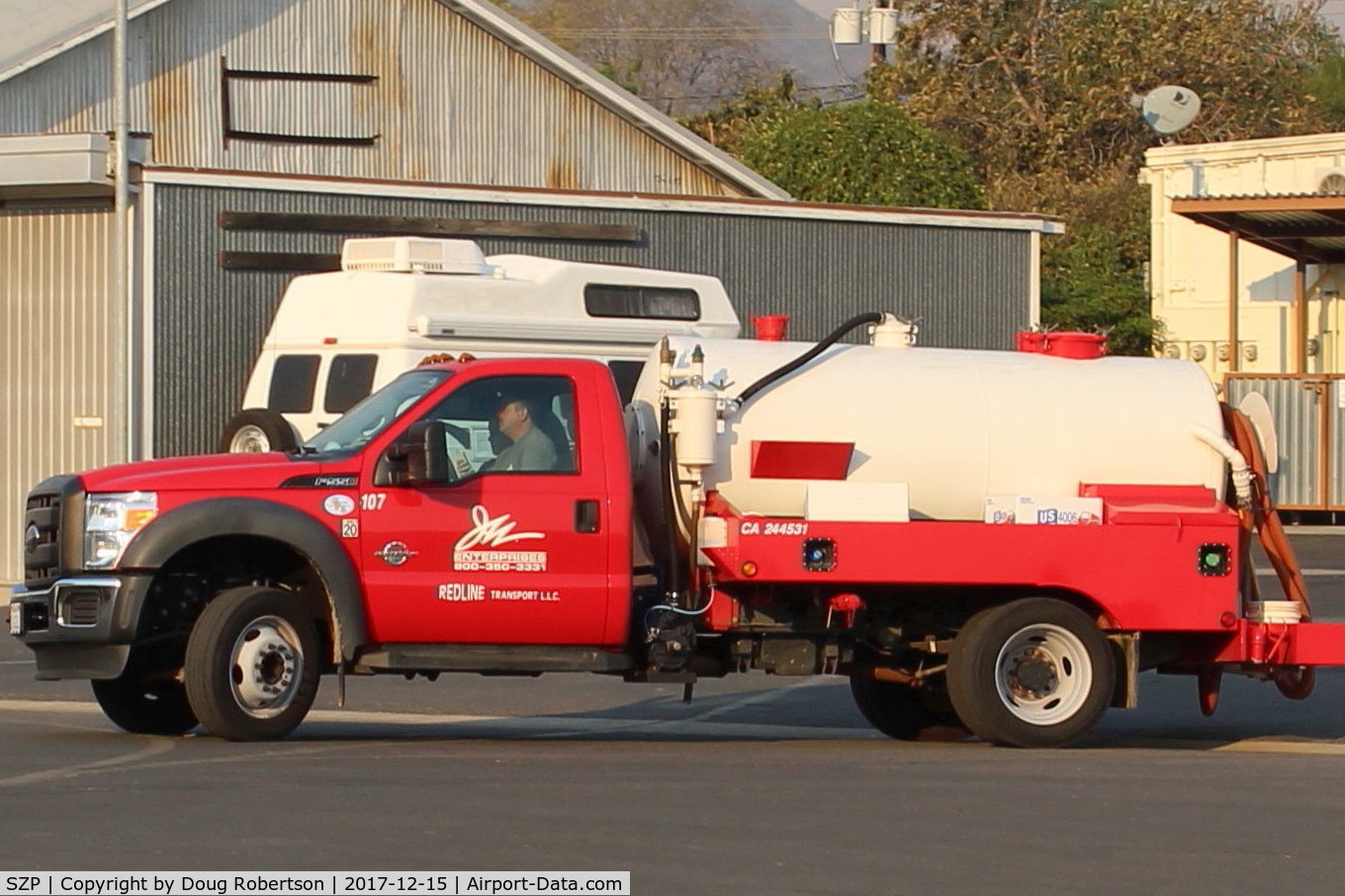Santa Paula Airport (SZP) - FireBomber support vehicle-the Thomas Fire