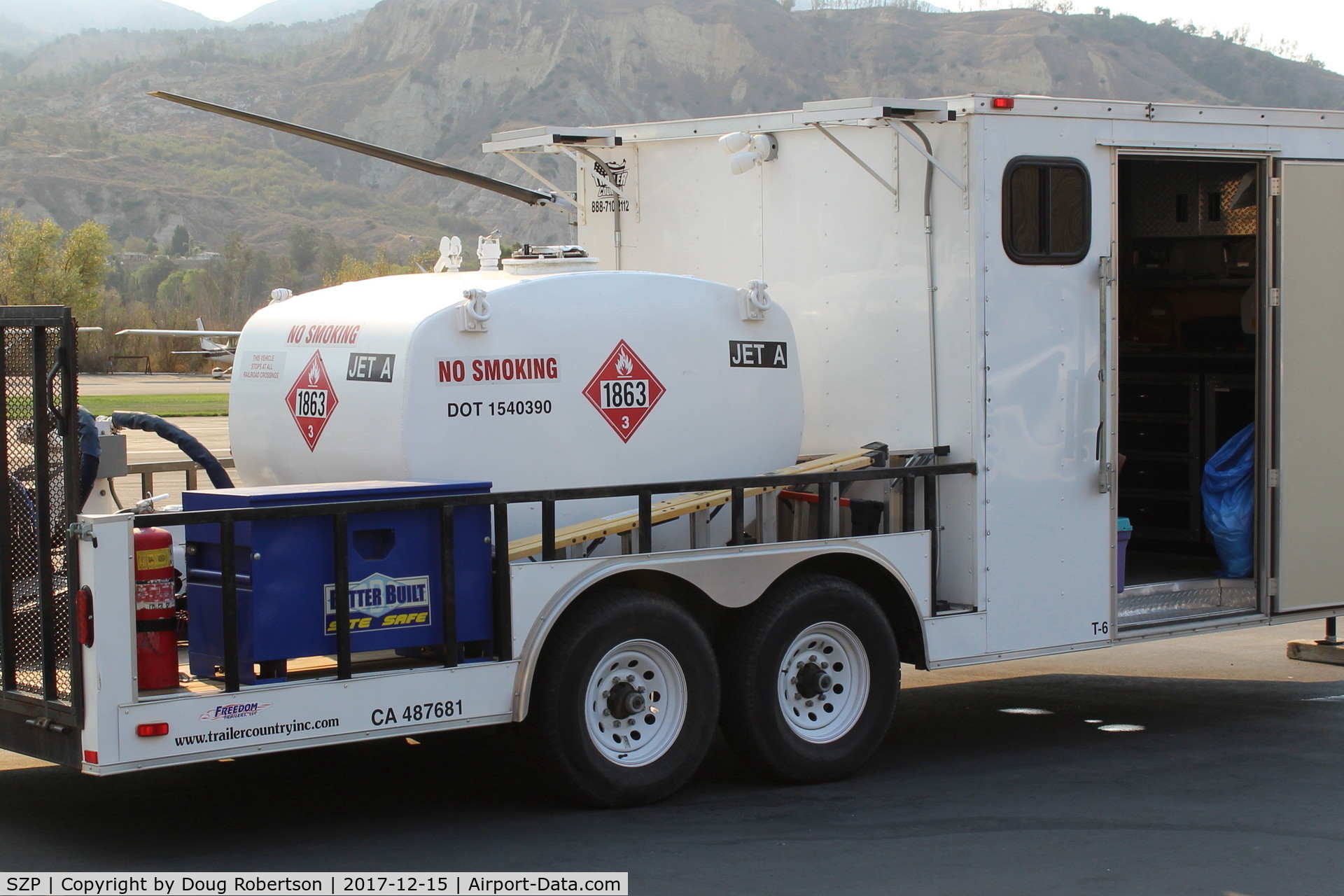Santa Paula Airport (SZP) - Support vehicle with Jet-A fuel, one of many at the SZP Firebase