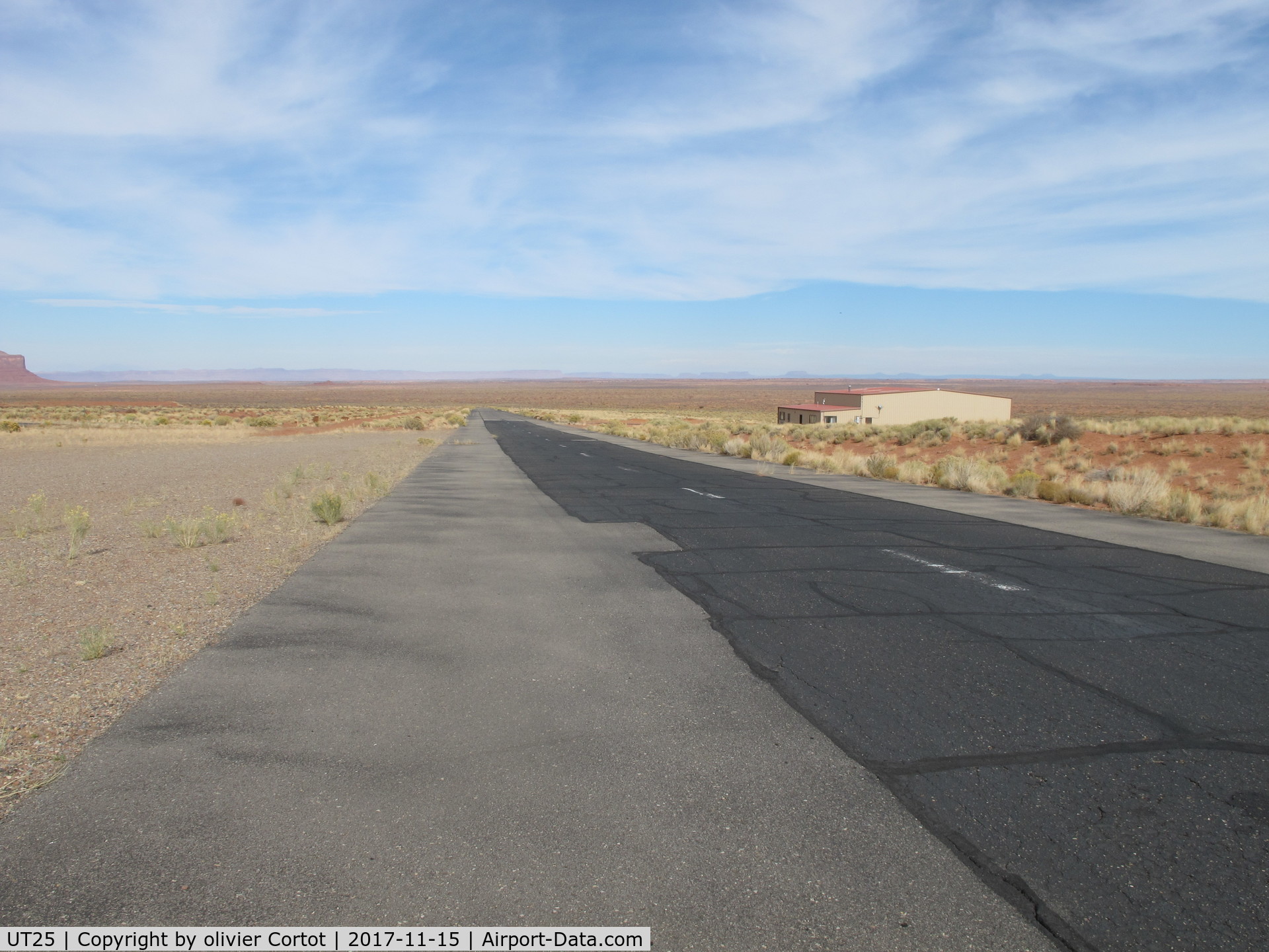 Monument Valley Airport (UT25) - view from the runway