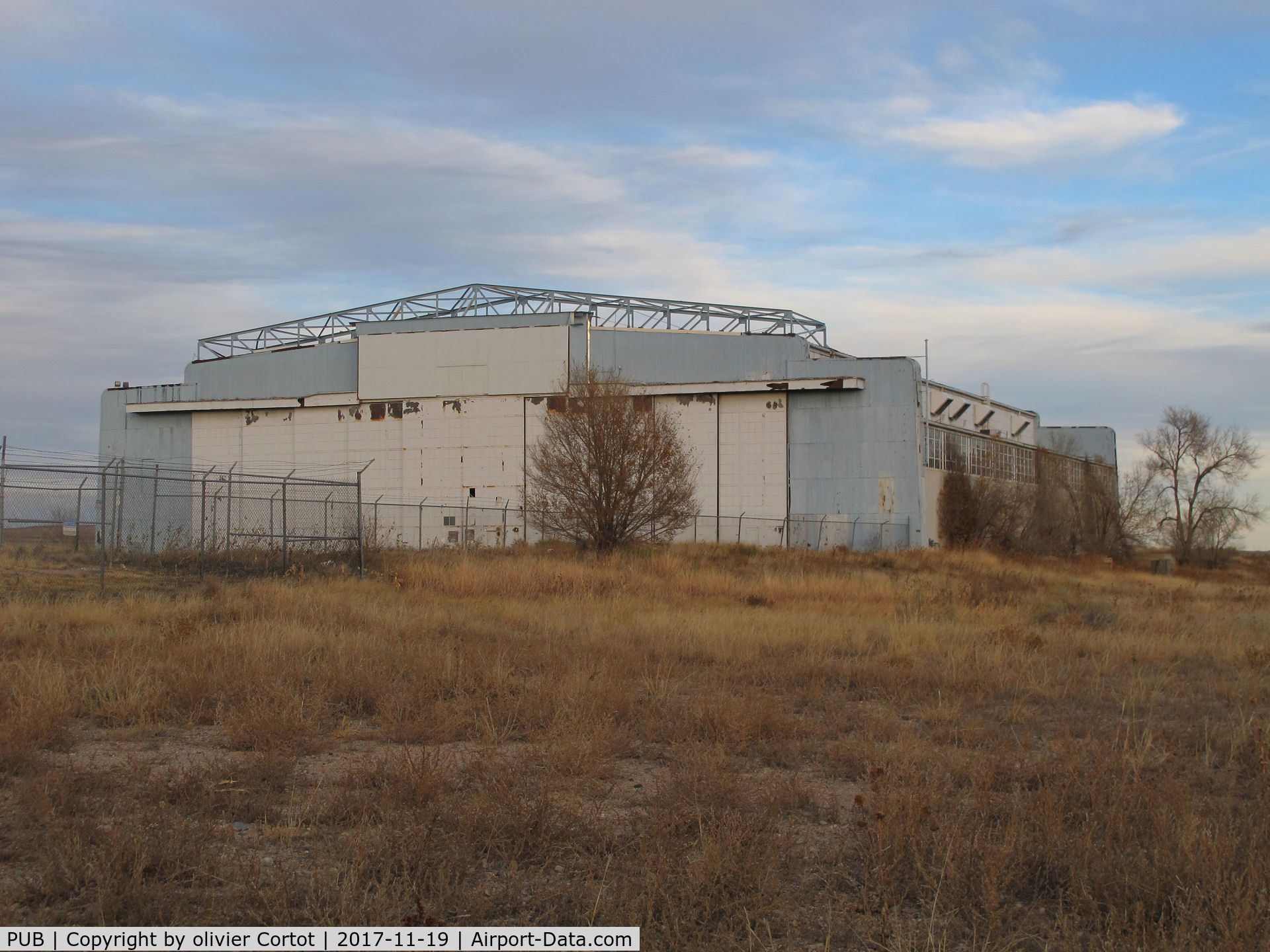 Pueblo Memorial Airport (PUB) - one of  the olds hangars on site