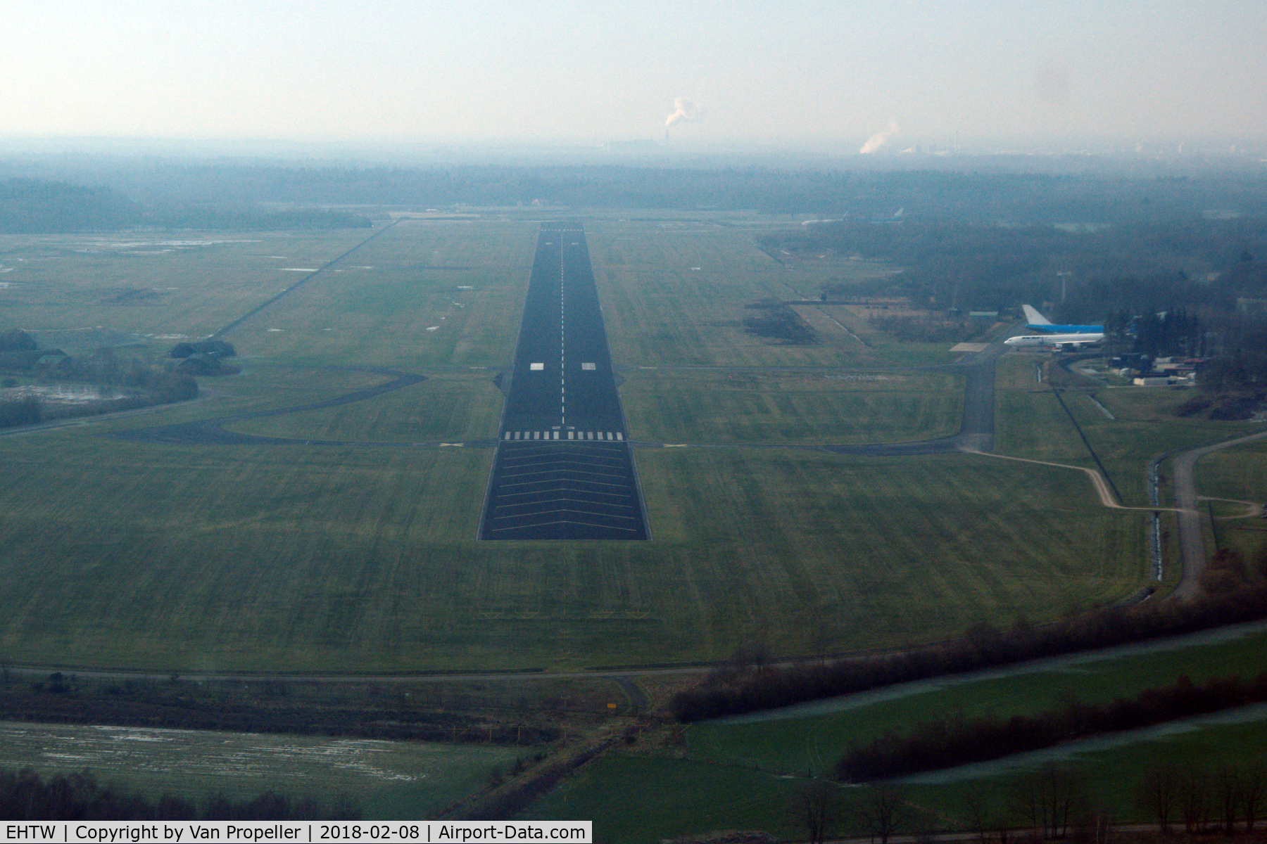 Enschede Airport Twente, Enschede Netherlands (EHTW) - Finals runway 23, 2018.