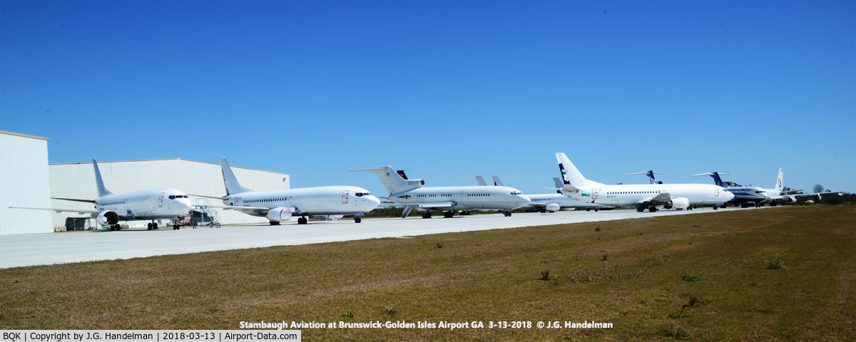 Brunswick Golden Isles Airport (BQK) - Boeing aircraft at Stambaugh Aviation Brunswick-Golden Isles GA