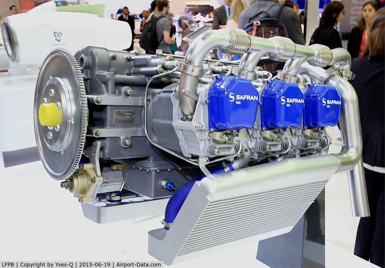 Paris Airport,  France (LFPB) - Six-cylinder SMA engine SR 460, with power of over 300 hp, Paris-Le Bourget Air Show 2015