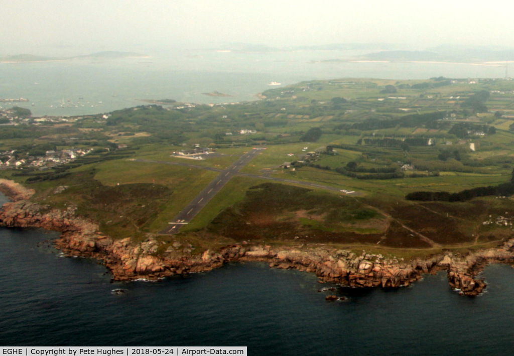 St. Mary's Airport, St. Mary's, England United Kingdom (EGHE) - St Marys Isles of Scilly as seen on departure in G-SASX