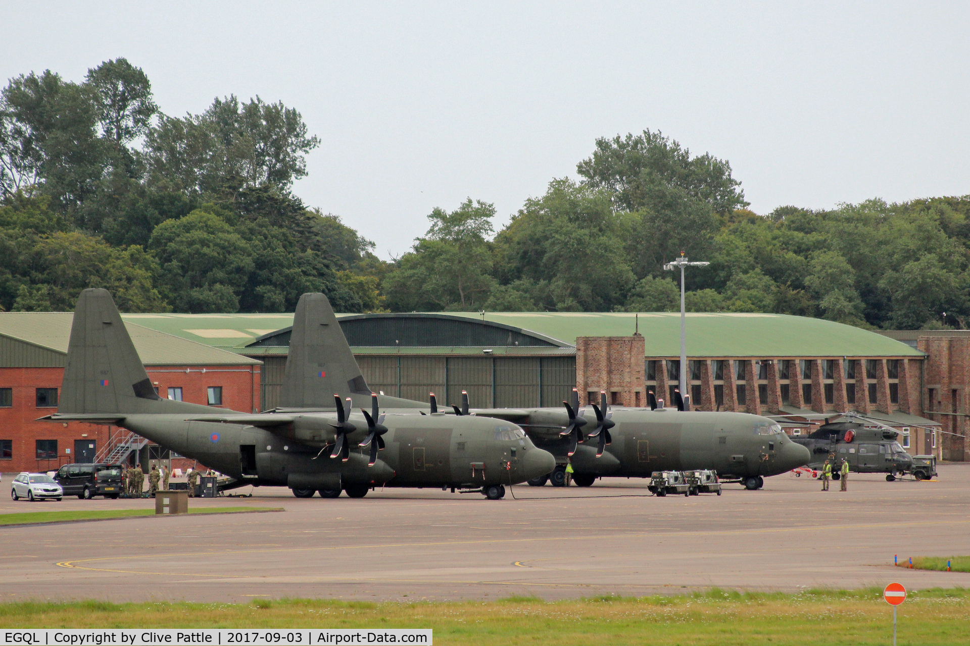 RAF Leuchars Airport, Leuchars, Scotland United Kingdom (EGQL) - Ramp shot at Leuchars