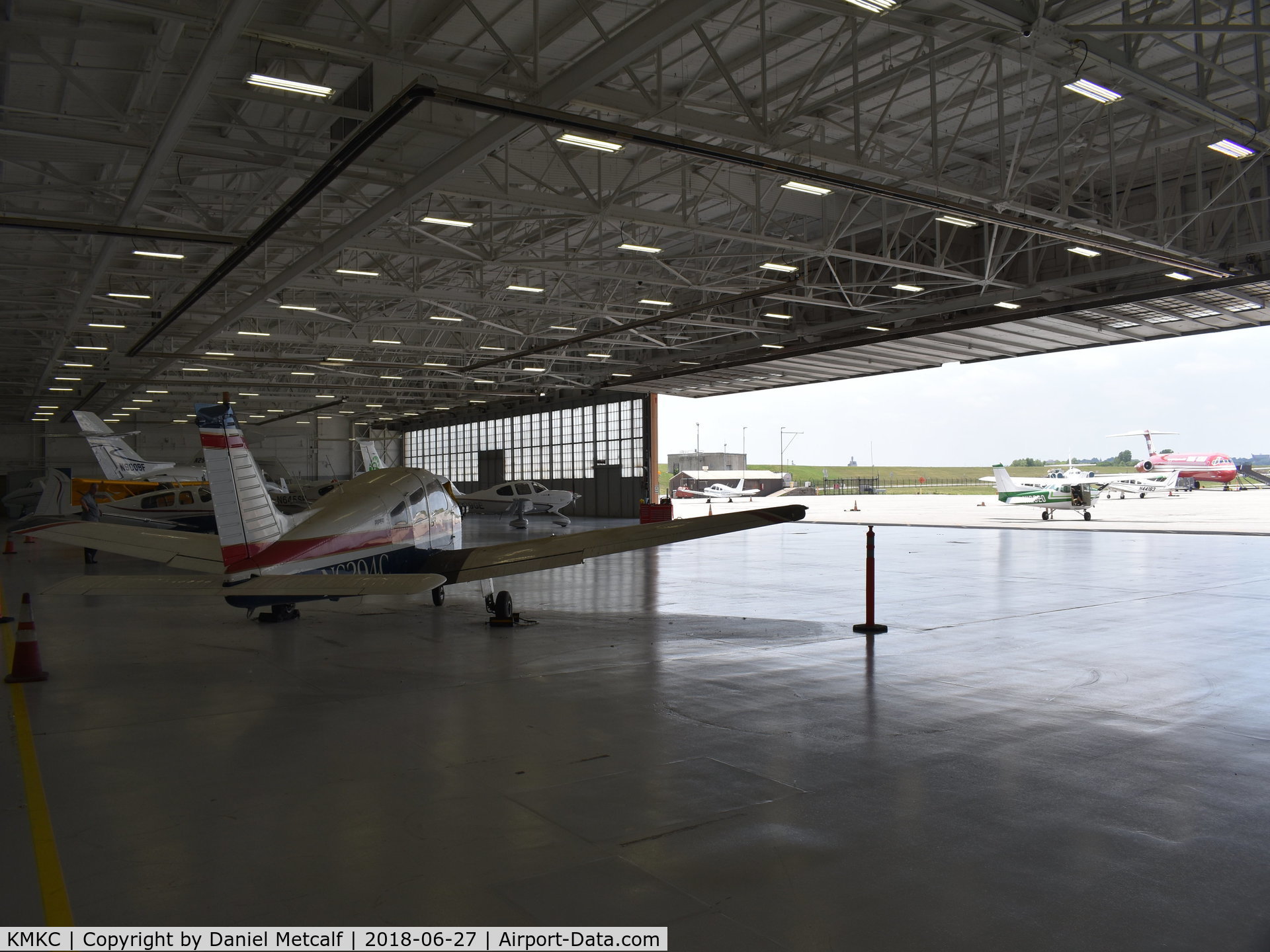 Charles B. Wheeler Downtown Airport (MKC) - Inside the old TWA hanger