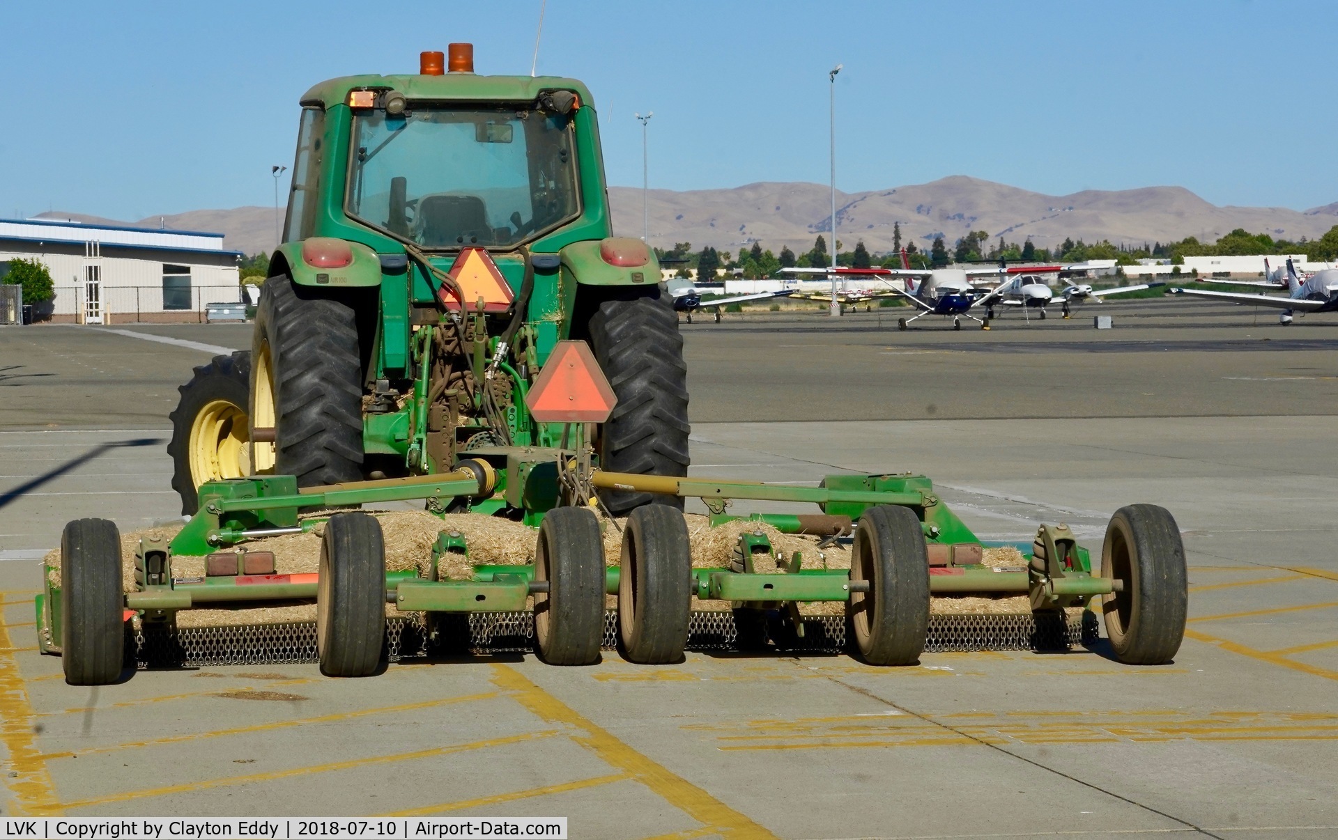 Livermore Municipal Airport (LVK) - Tractor Livermore Airport California 2018.