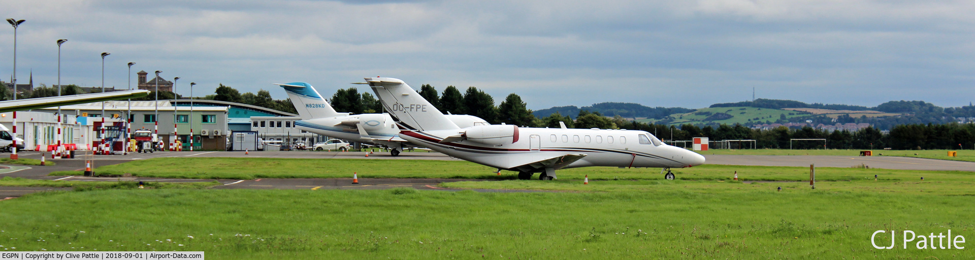 Dundee Airport, Dundee, Scotland United Kingdom (EGPN) - Dundee continues to attract bizjets to the local area.