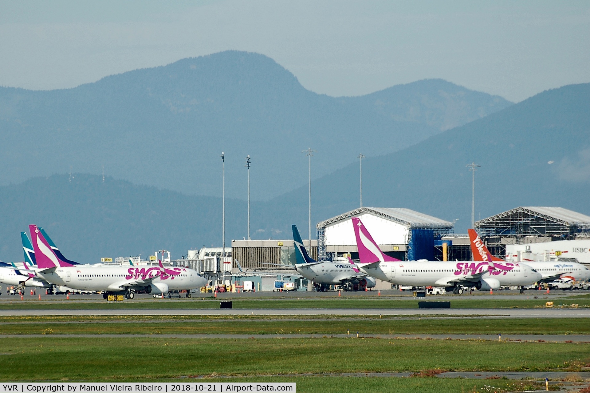 Vancouver International Airport, Vancouver, British Columbia Canada (YVR) - Sunday activity at YVR
