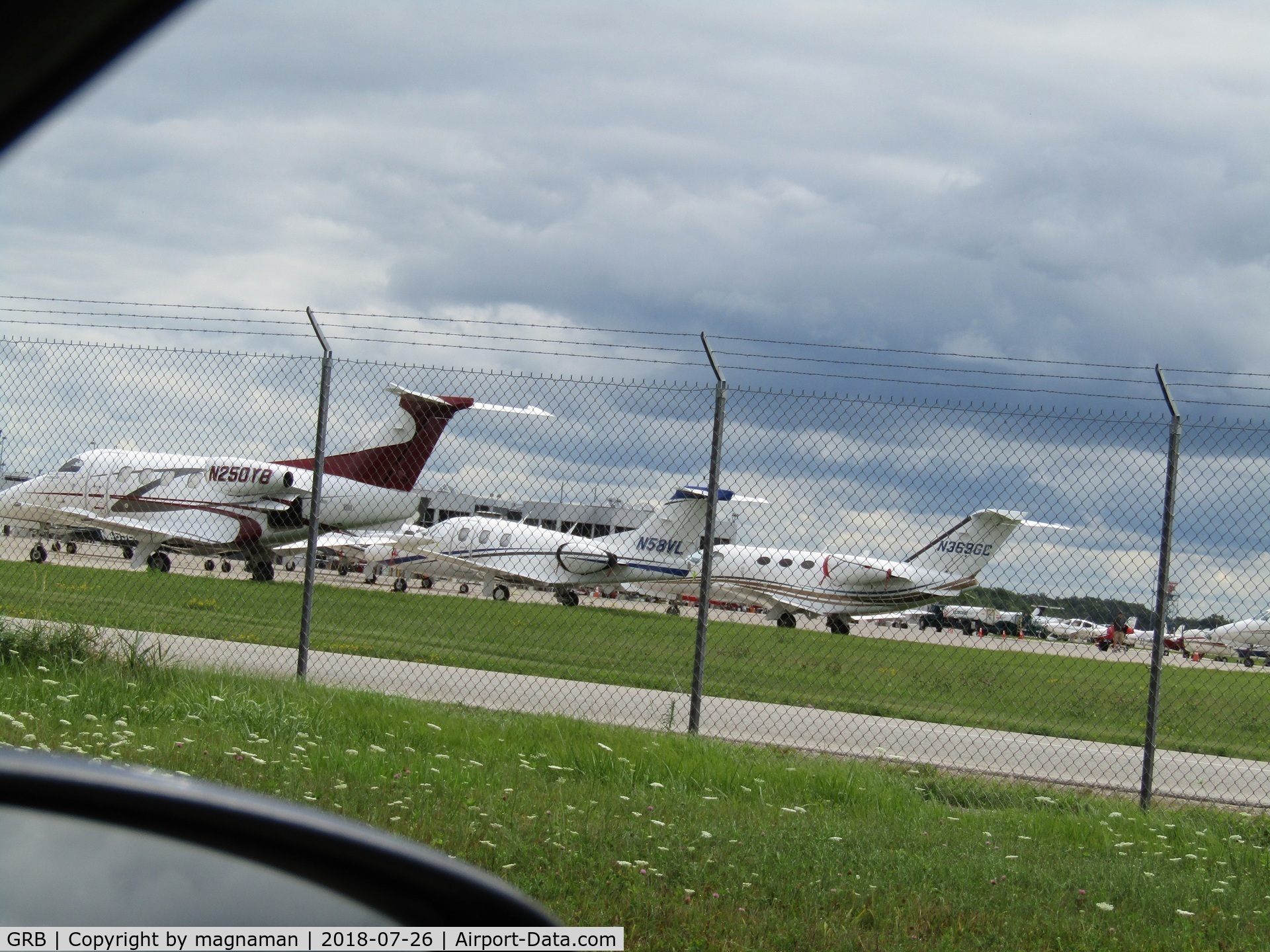 Austin Straubel International Airport (GRB) - crowded apron from side road