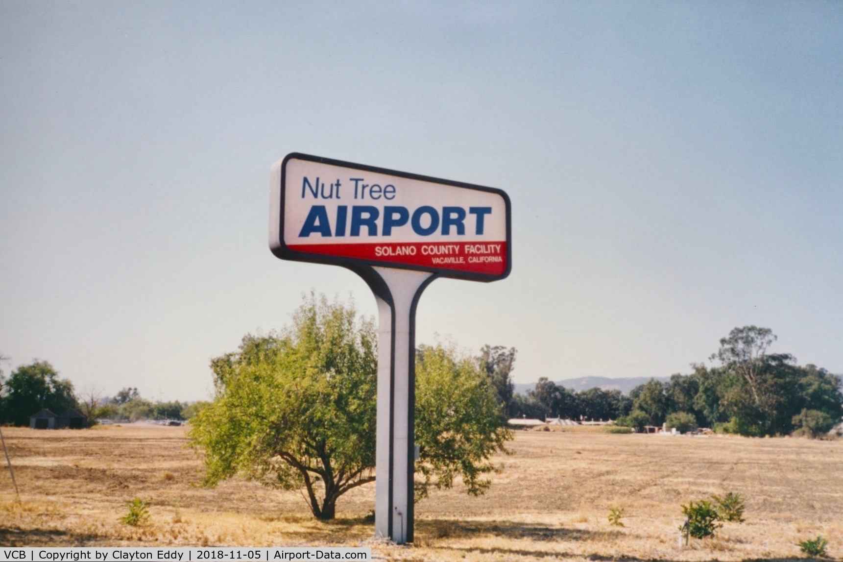 Nut Tree Airport (VCB) - Nut Tree Airport sign.