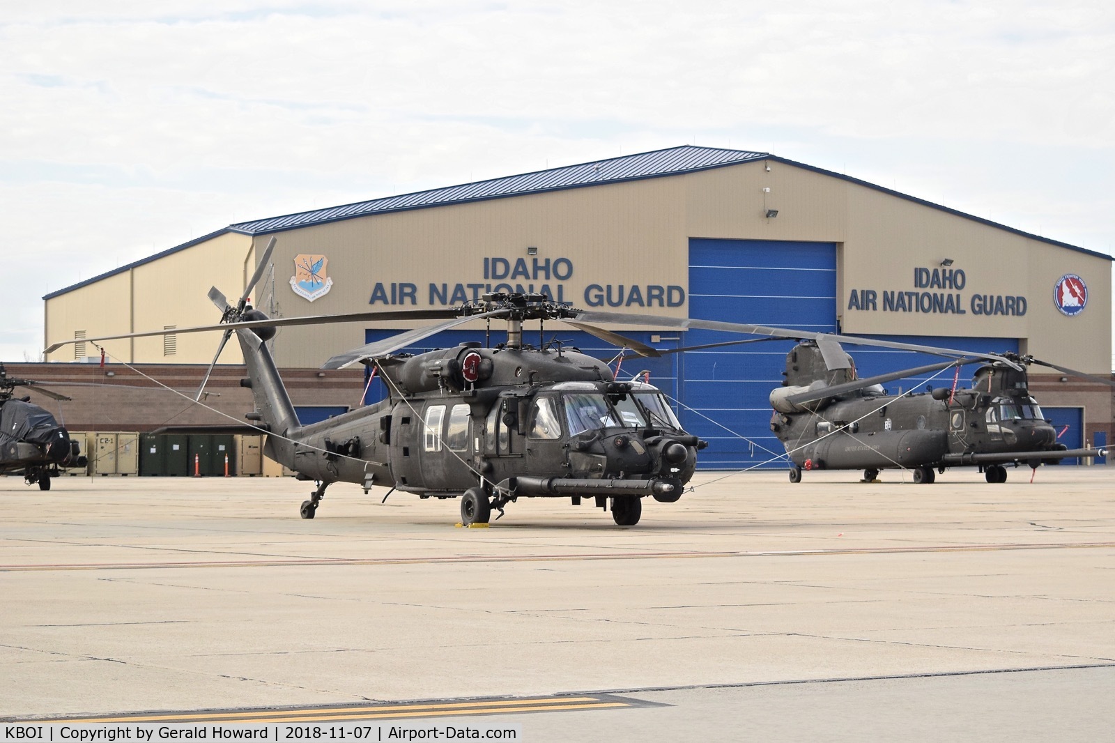 Boise Air Terminal/gowen Fld Airport (BOI) - A CH-60 & MC-47G from the U.S. Army 160th Special Operations Aviation Regiment (SOAR)
“Night Stalkers” 4th BN, Joint Base Lewis-McChord, WA, parked on the Idaho ANG ramp.
