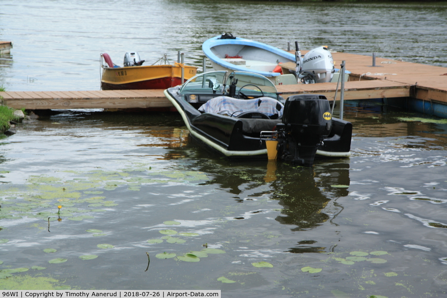 Vette/blust Seaplane Base (96WI) - The Bat Boat, a late 1950's Glasstron Firelite.