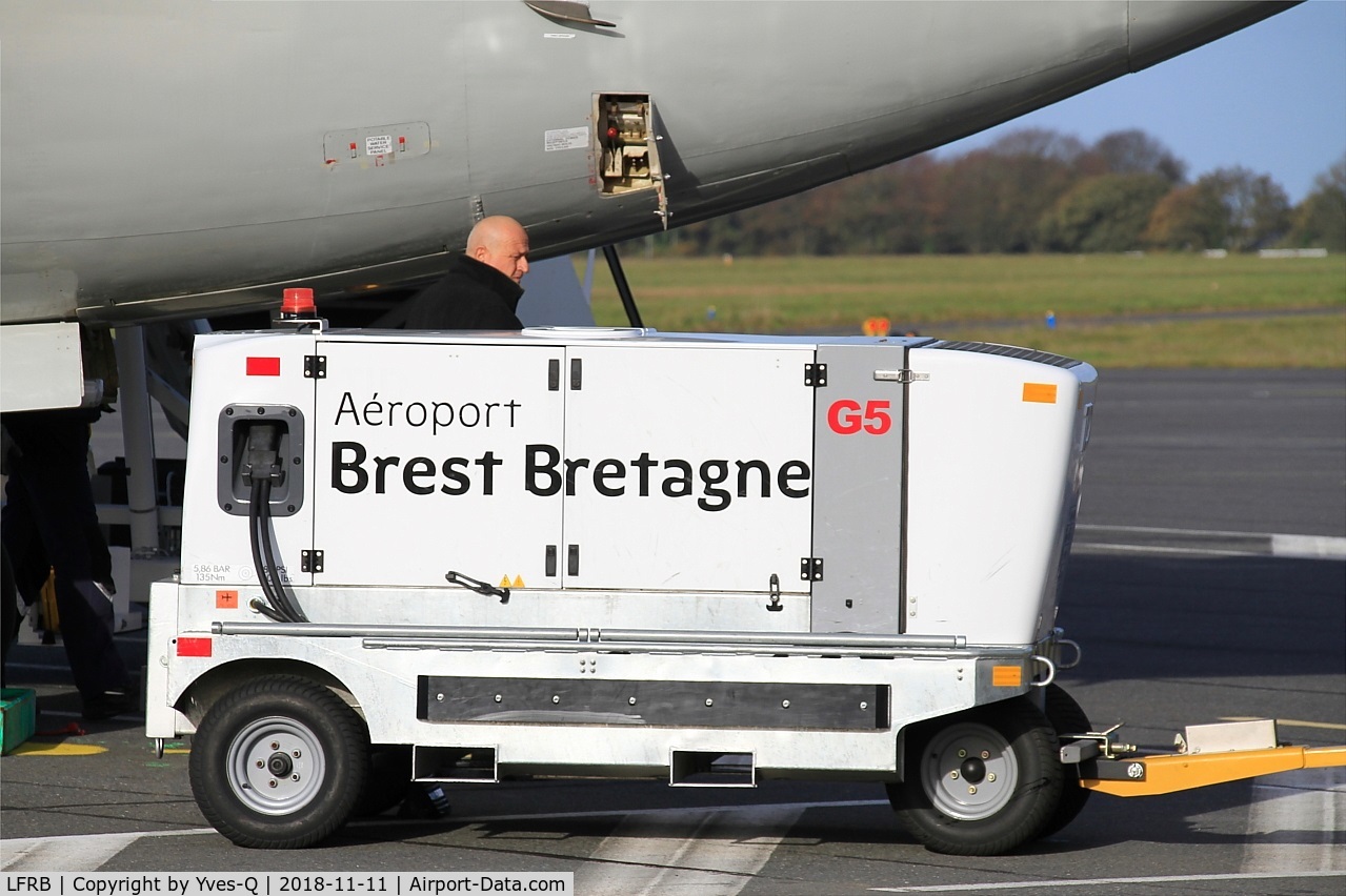 Brest Bretagne Airport, Brest France (LFRB) - Power supply generator, Brest-Bretagne airport (LFRB-BES)
